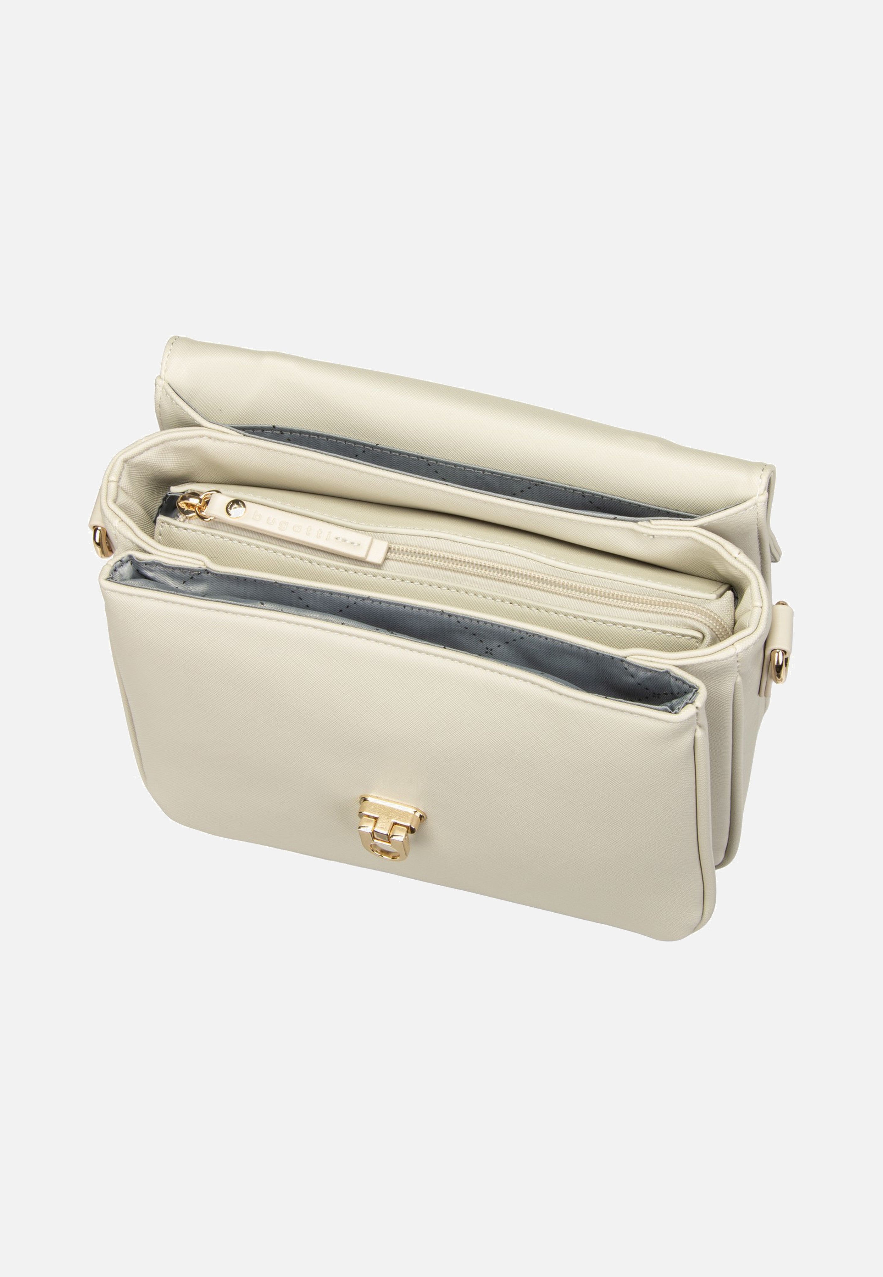 Bugatti Ella Saffiano Classic Bag Beige Shoulder Bag