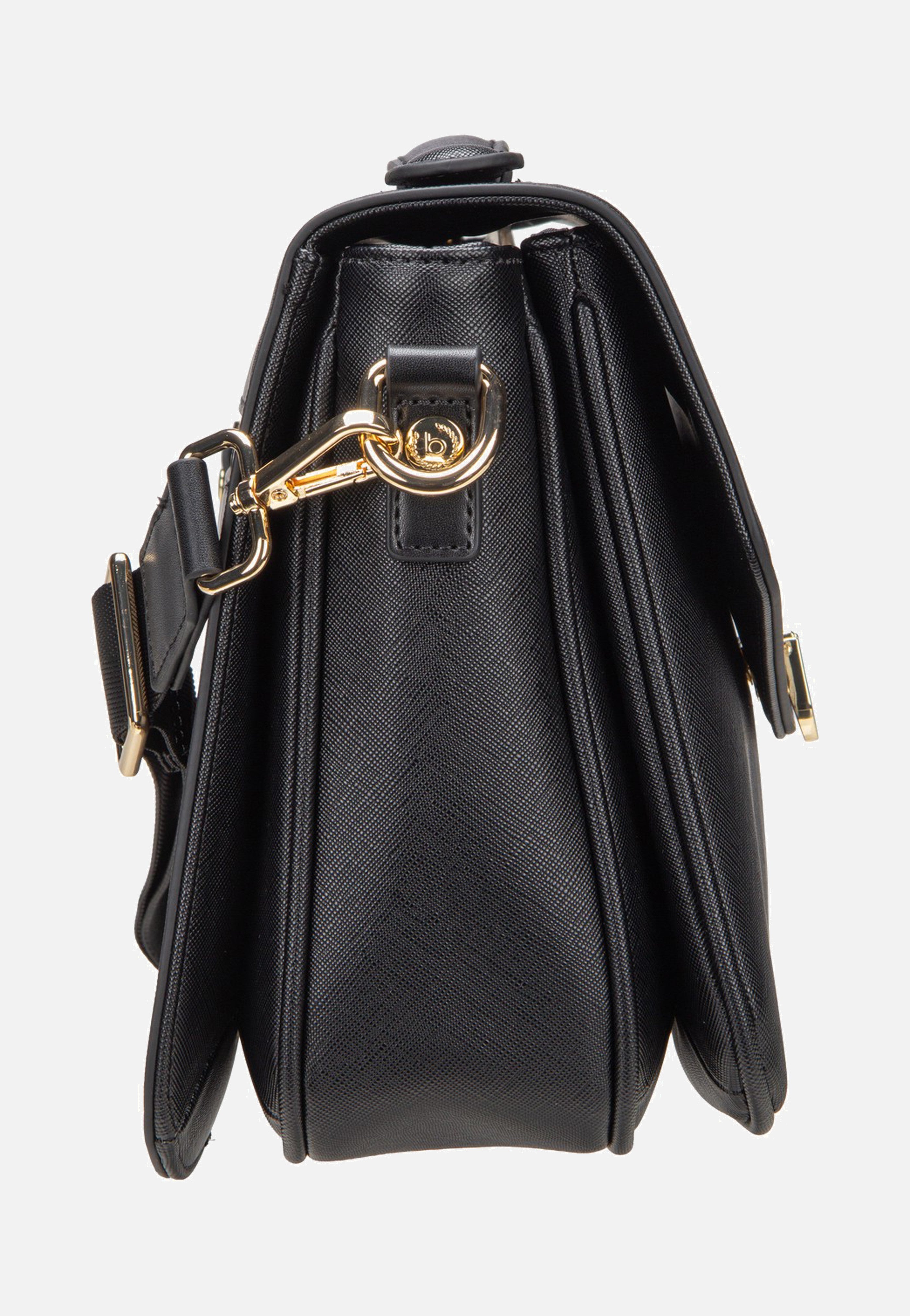 Bugatti Ella Saffiano Classic Bag Black Shoulder Bag