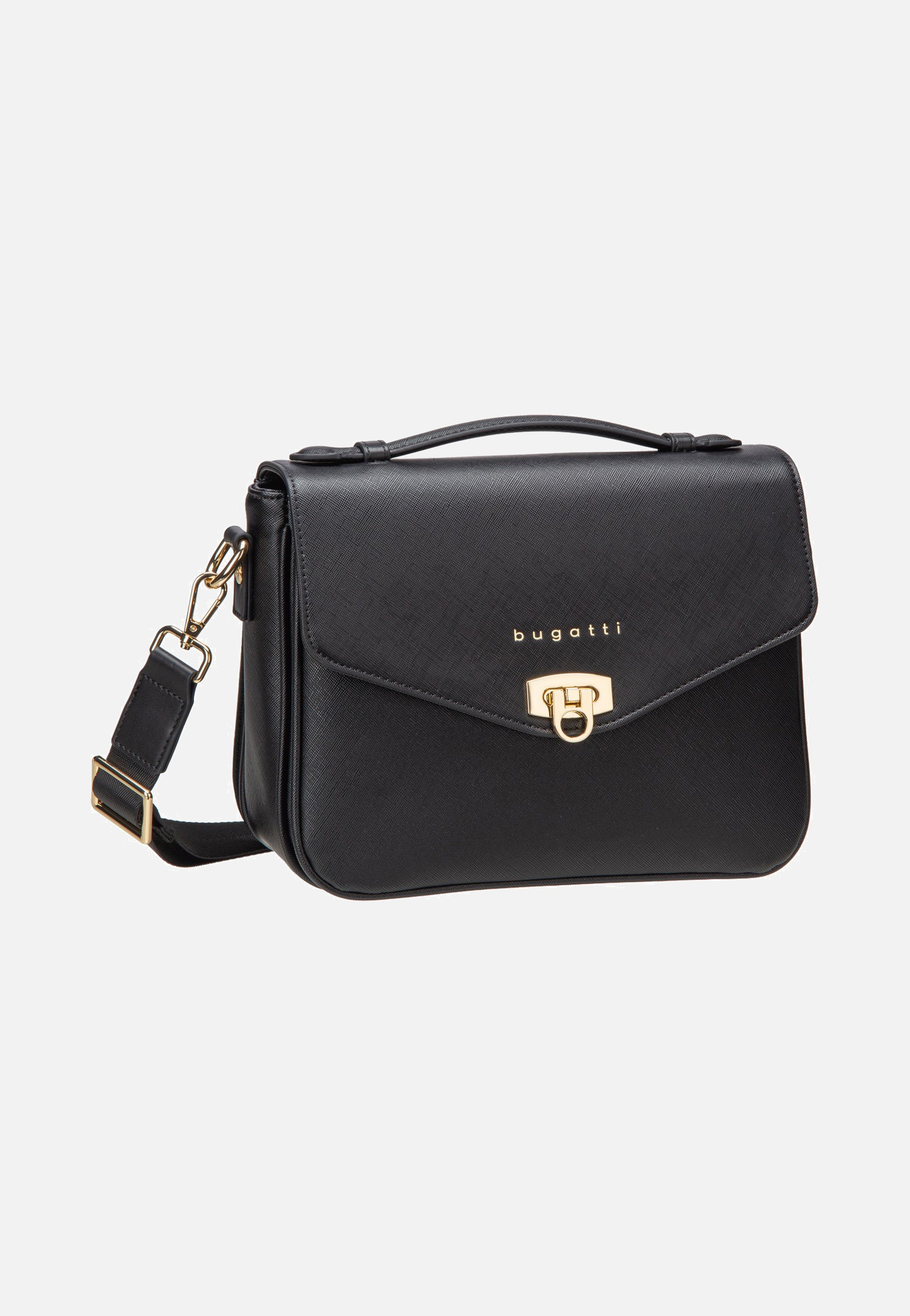 Bugatti Ella Saffiano Classic Bag Black Shoulder Bag