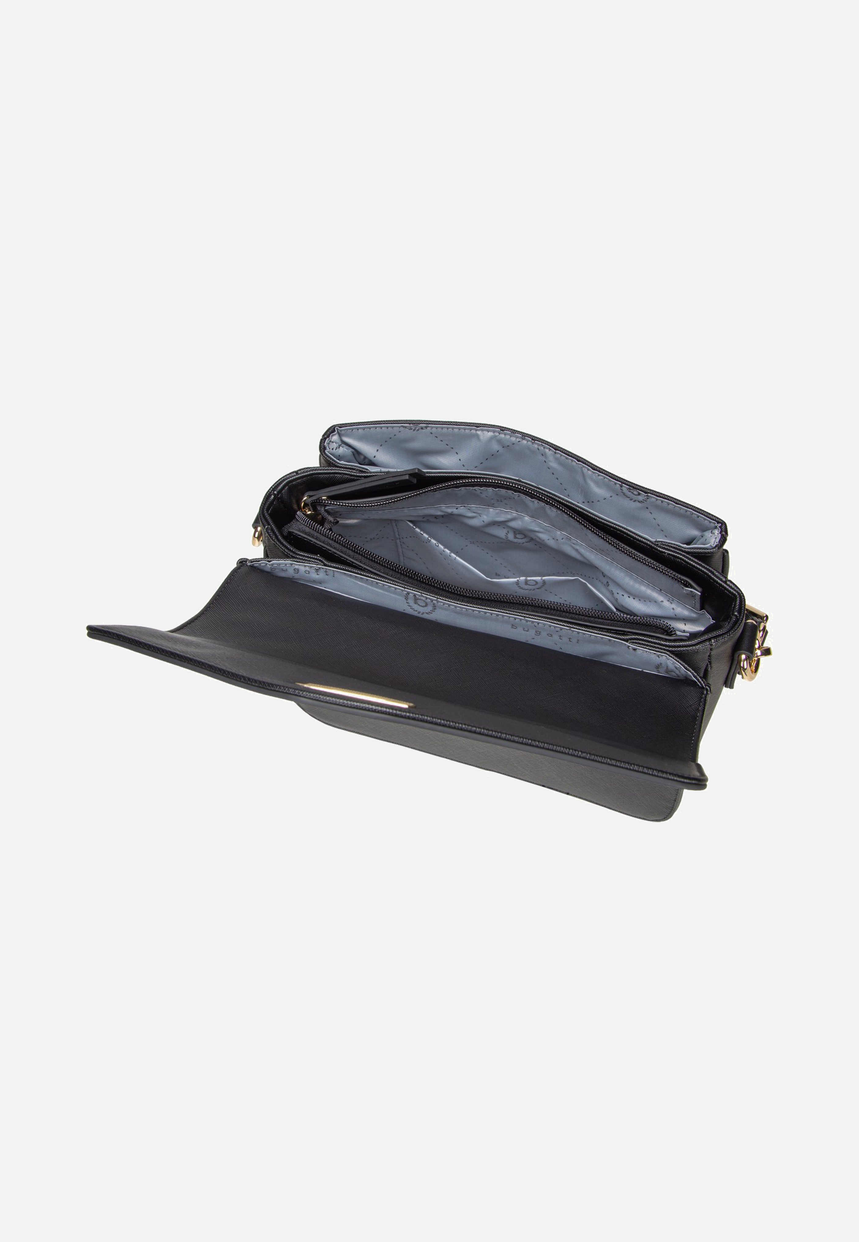 Bugatti Ella Saffiano Classic Bag Black Shoulder Bag