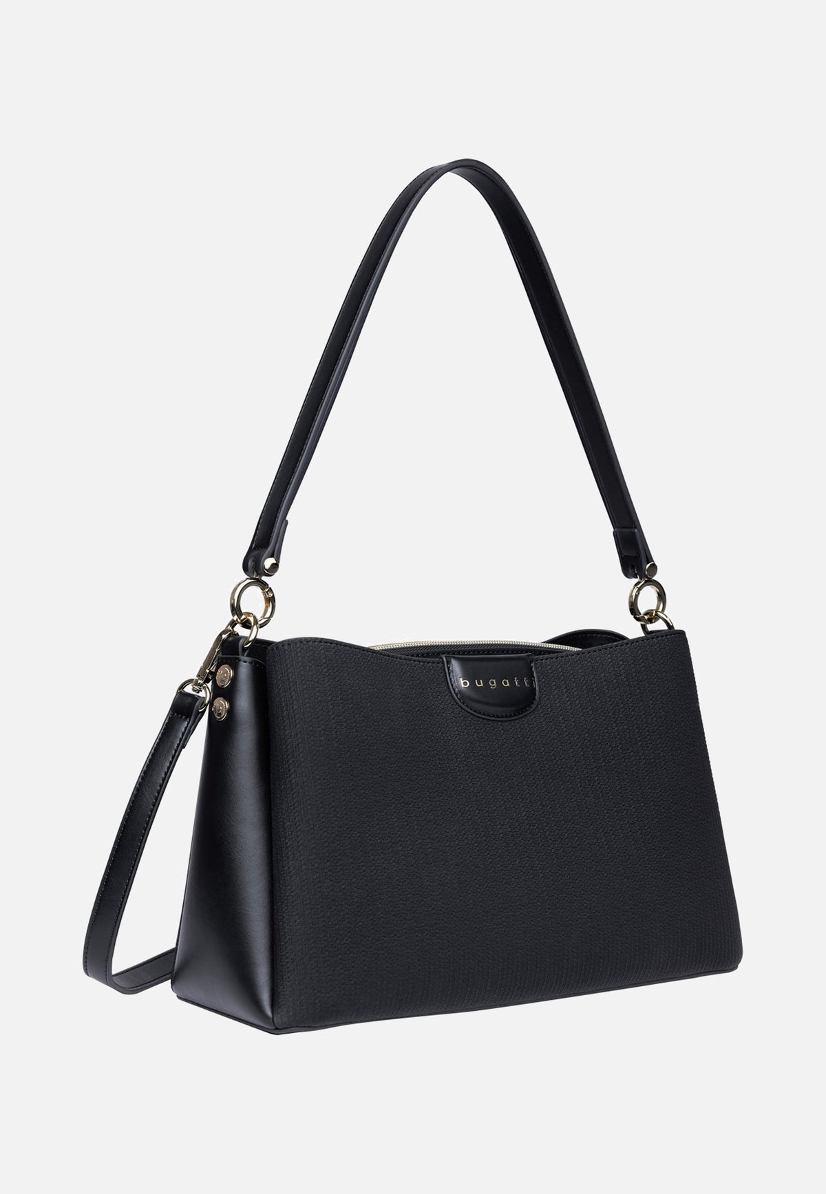 Bugatti Leah Shoulder Bag M Black Bolso de hombro