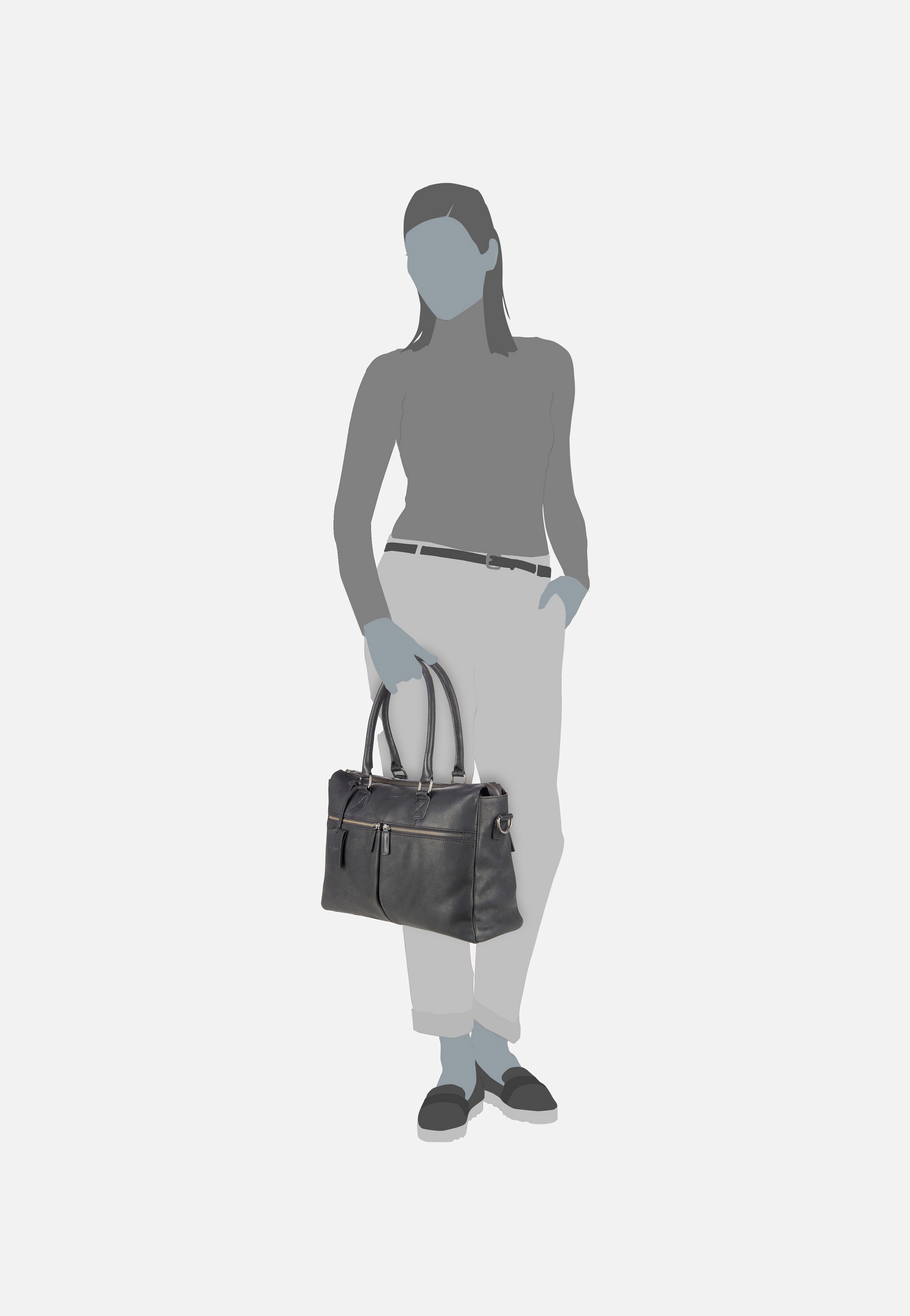 Burkely - Antique Avery Laptop 15'' 6988 Black - Briefcase | Women-Image