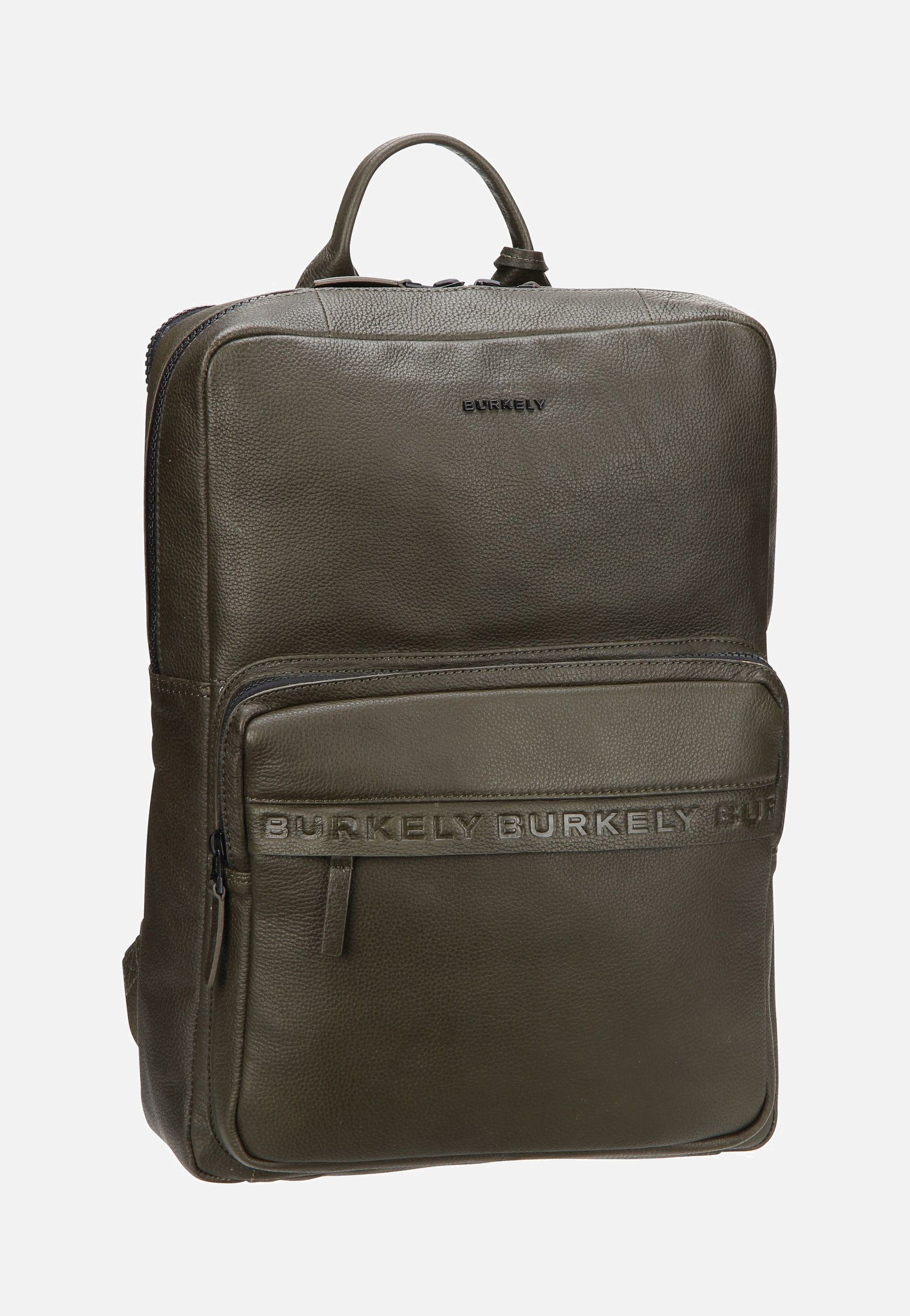 burkely leather backpack Burkely Minimal Mason 1000803 Green - Backpack
