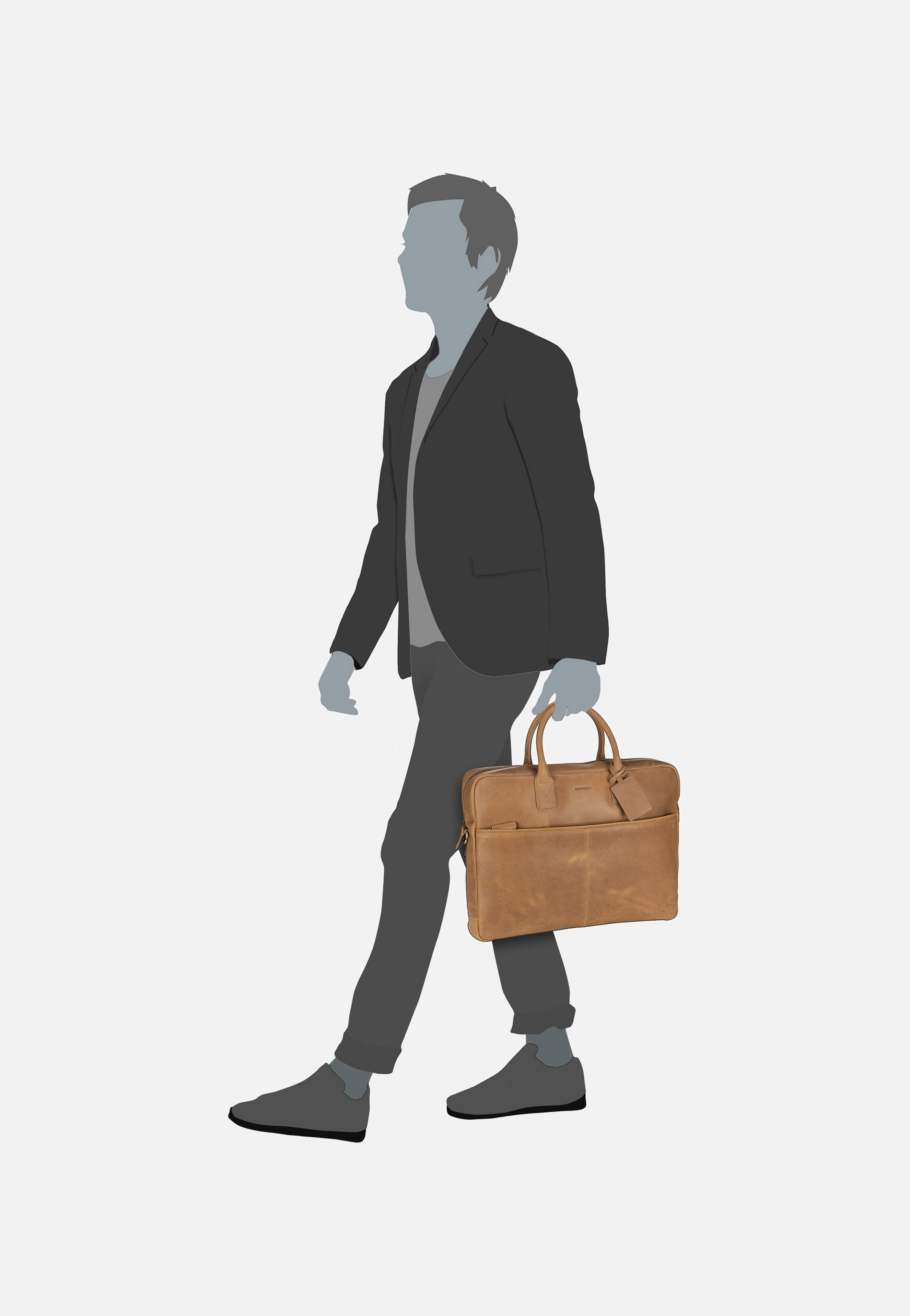 Burkely - Vintage Max Big Worker 17'' 7339 Cognac - Briefcase | Men-Image