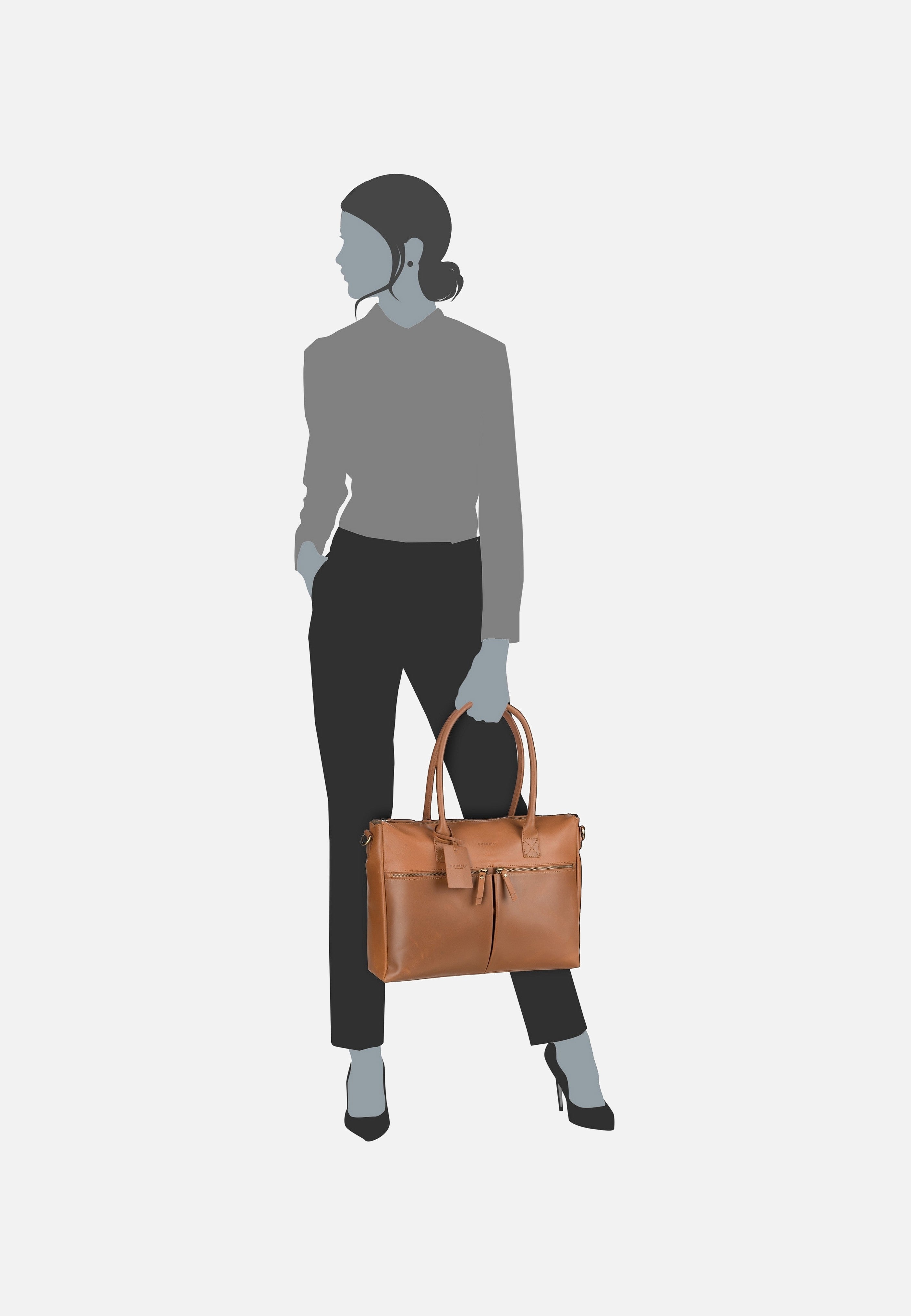 Burkely - Vintage Valerie Laptopbag 15'' 6988 Cognac - Briefcase | Women-Image