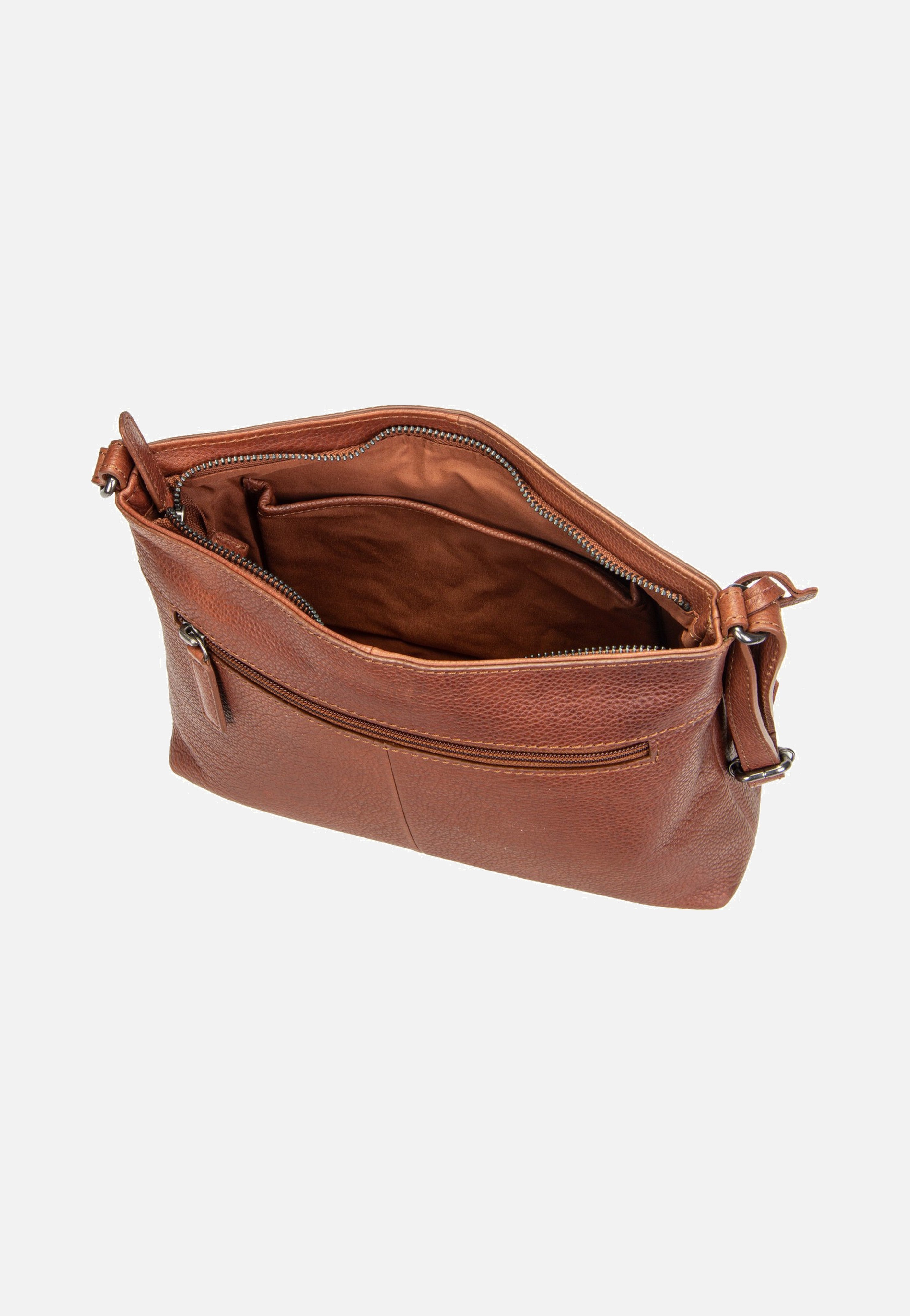 Burkely Antique Avery Zip 8005224 Cognac Crossbody Bag