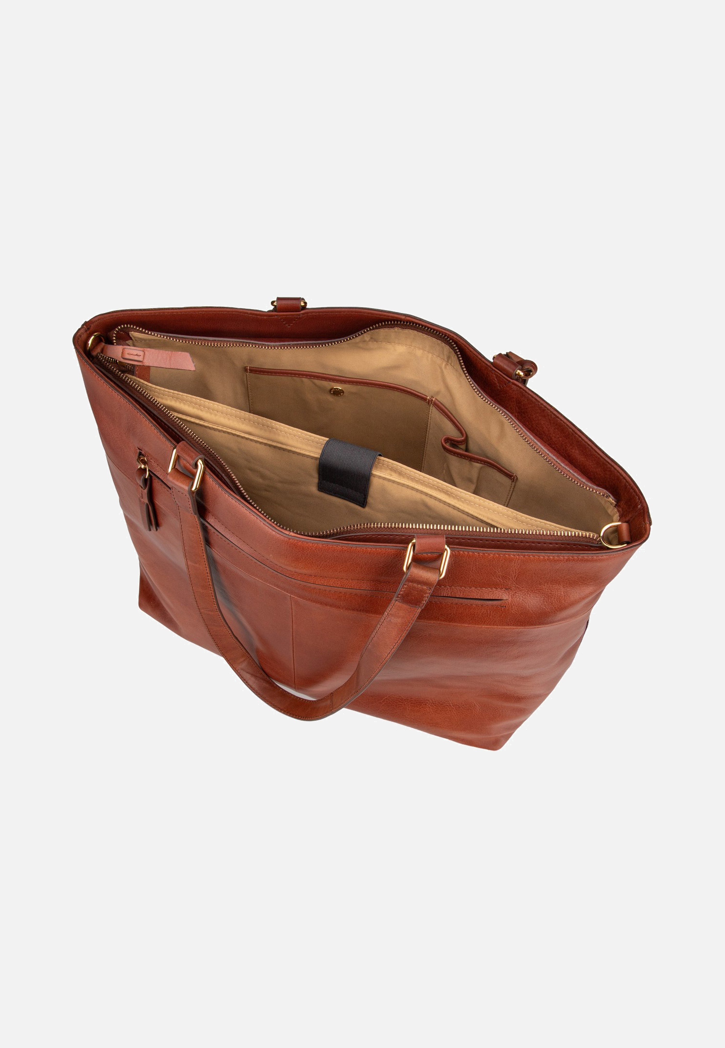 Burkely - Fine Florence Wide 1001707 15.6" Chestnut - Tote Bag | Neutral-Image