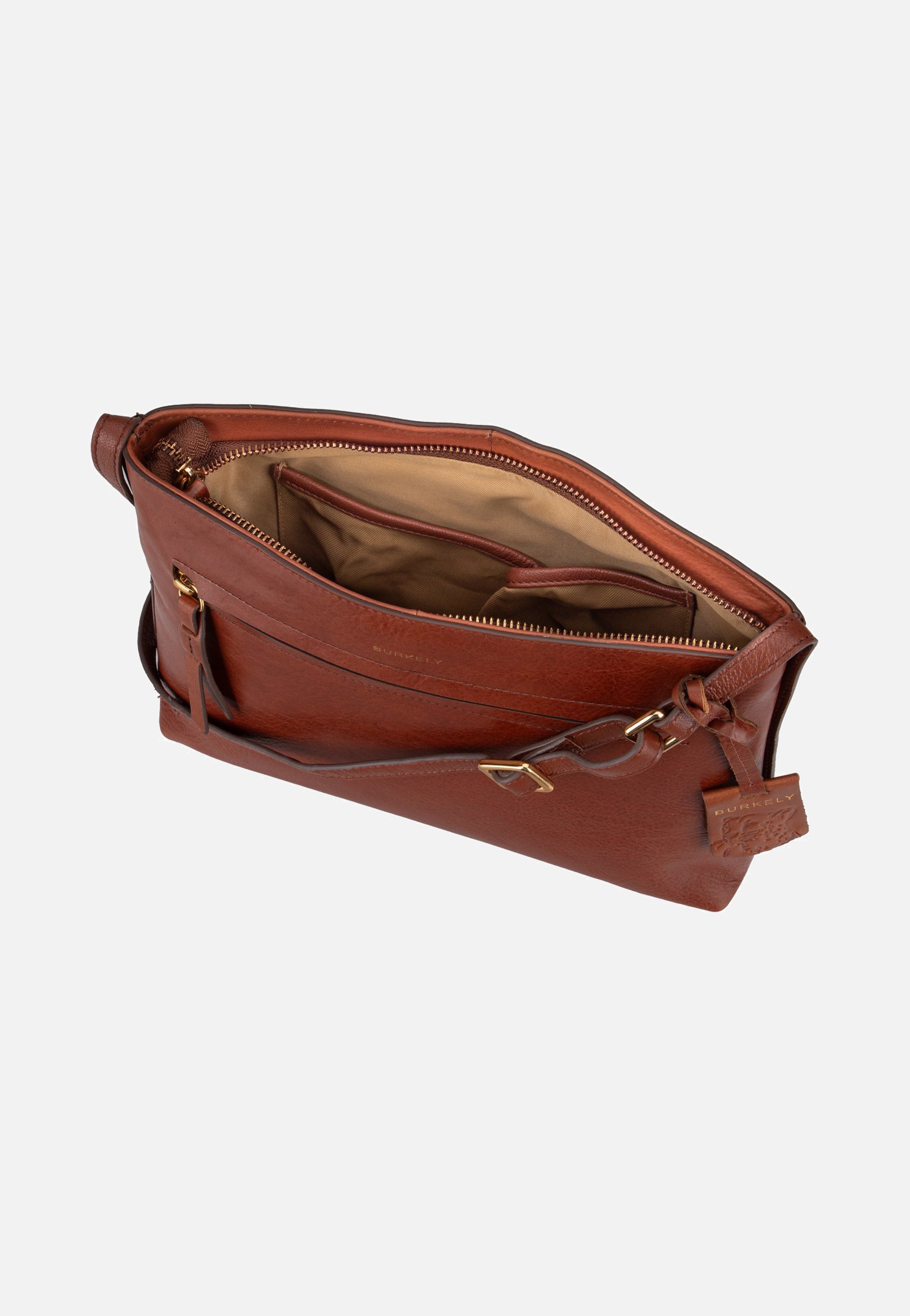Burkely Fine Florence Zip 1001705 Chestnut Crossbody Bag