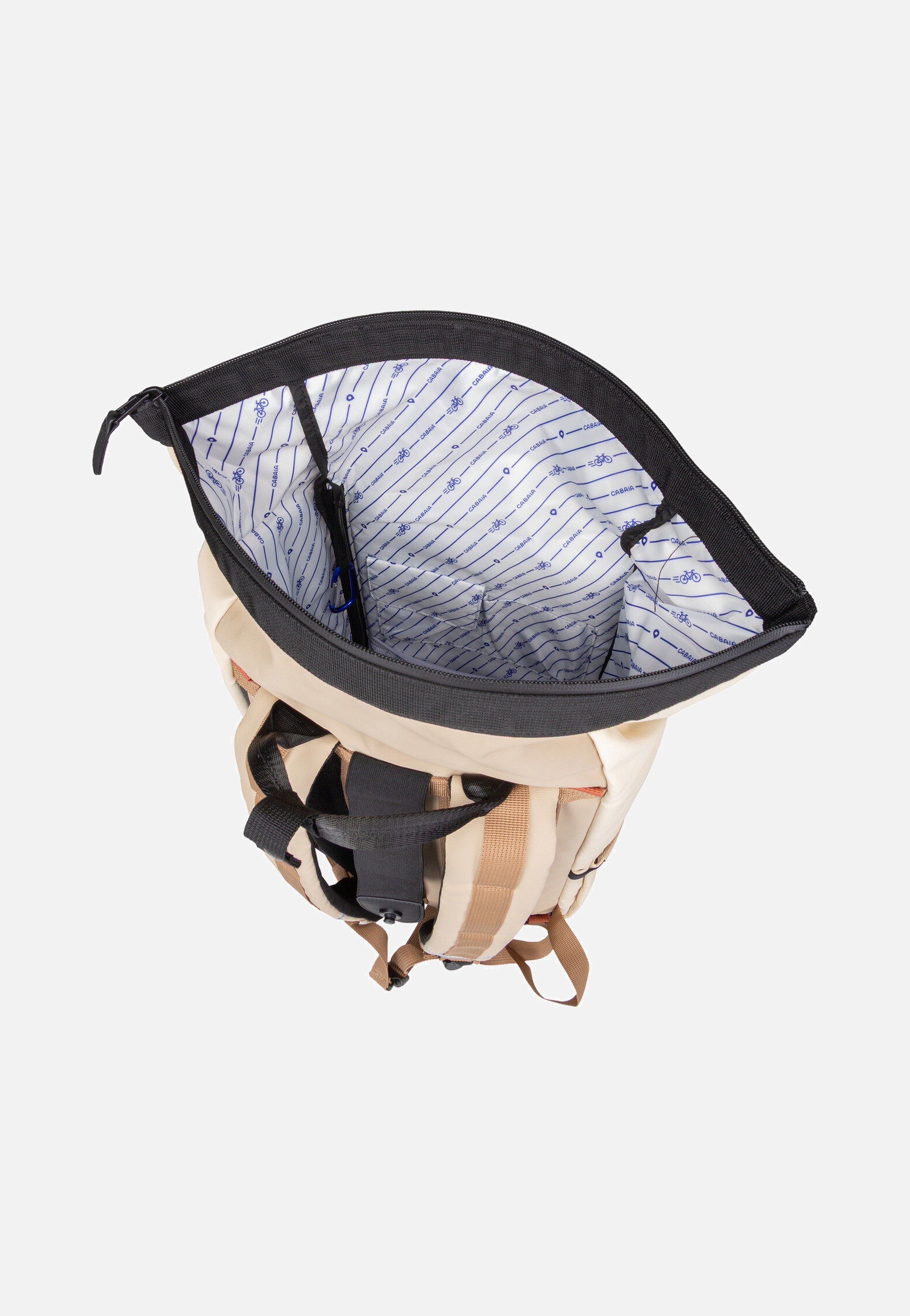 Cabaia - Explorer Recycled Oxford Large Cap Brenton - Rolltop Backpack | Neutral-Image