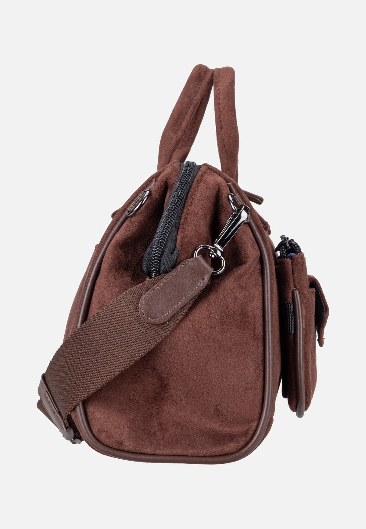 Cabaia Crossbody Vegan Suede Medium Burlington Handle Bag