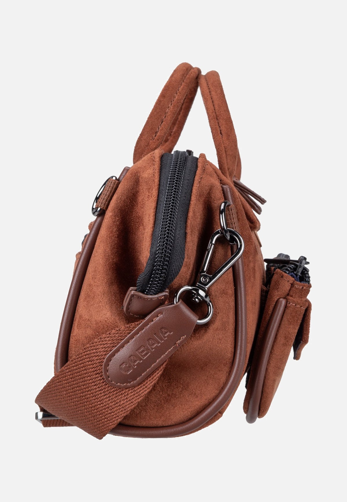 Cabaia Crossbody Vegan Suede Small Winnipeg Bolsa con asa
