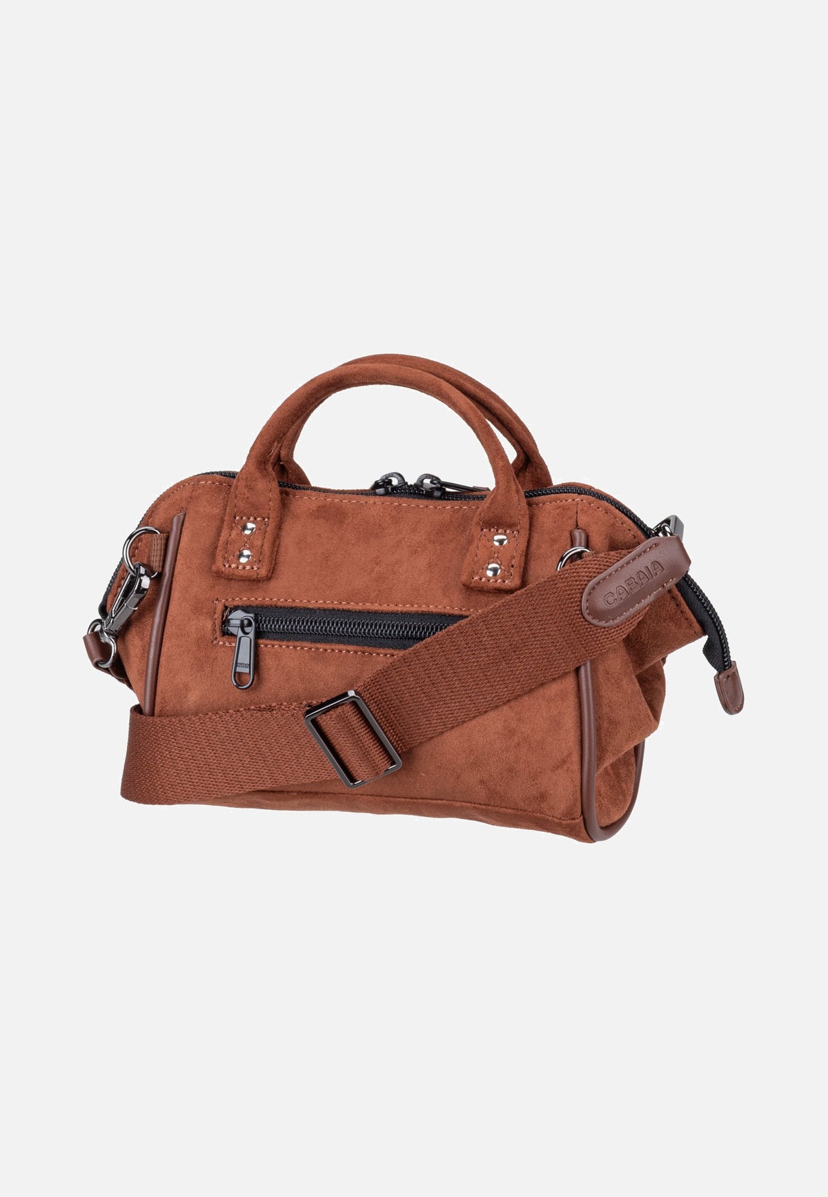 Cabaia Crossbody Vegan Suede Small Winnipeg Bolsa con asa