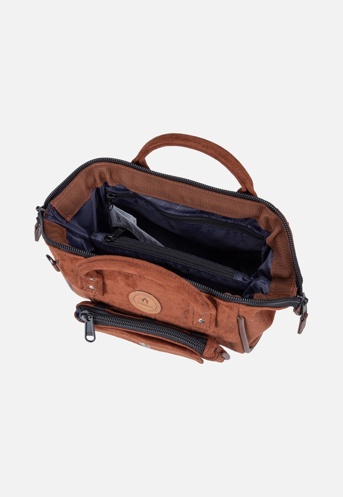 Cabaia Crossbody Vegan Suede Small Winnipeg Bolsa con asa