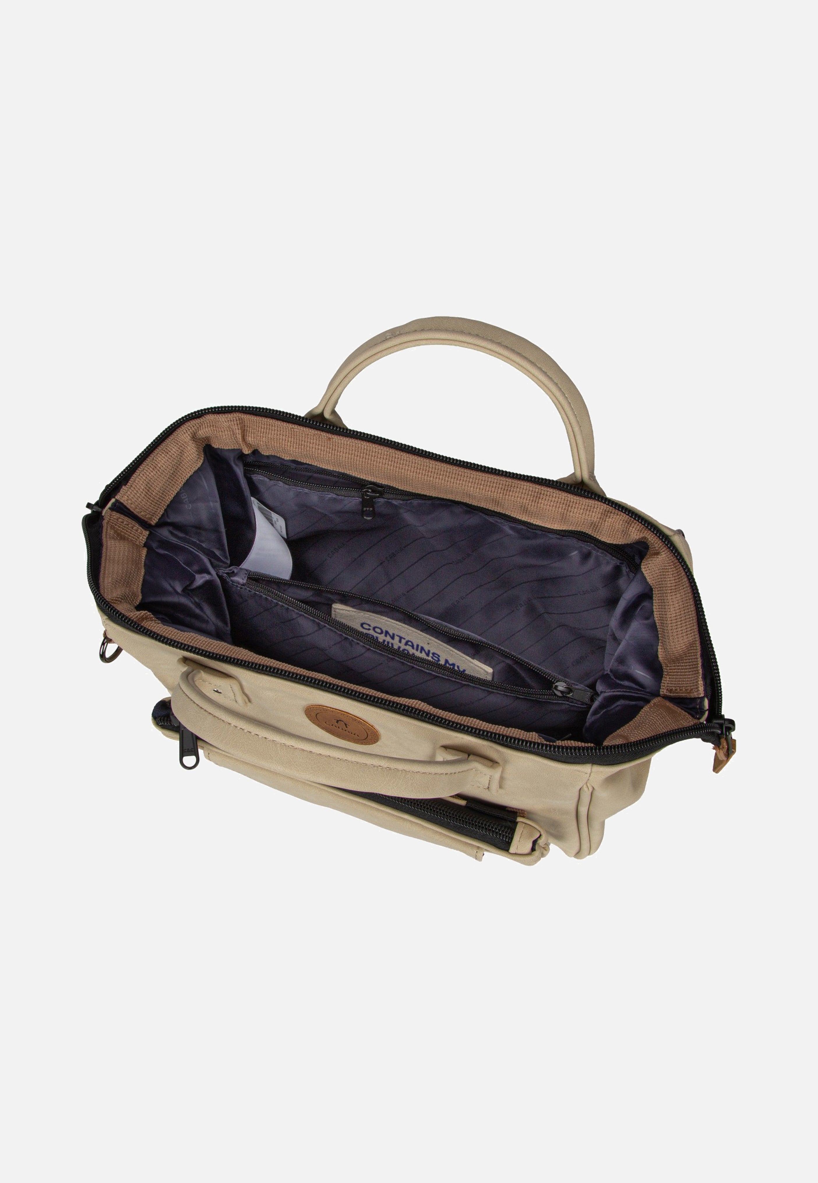 Cabaia - Crossbody Nubuck Medium Andenne - Crossbody Bag | Neutral-Image