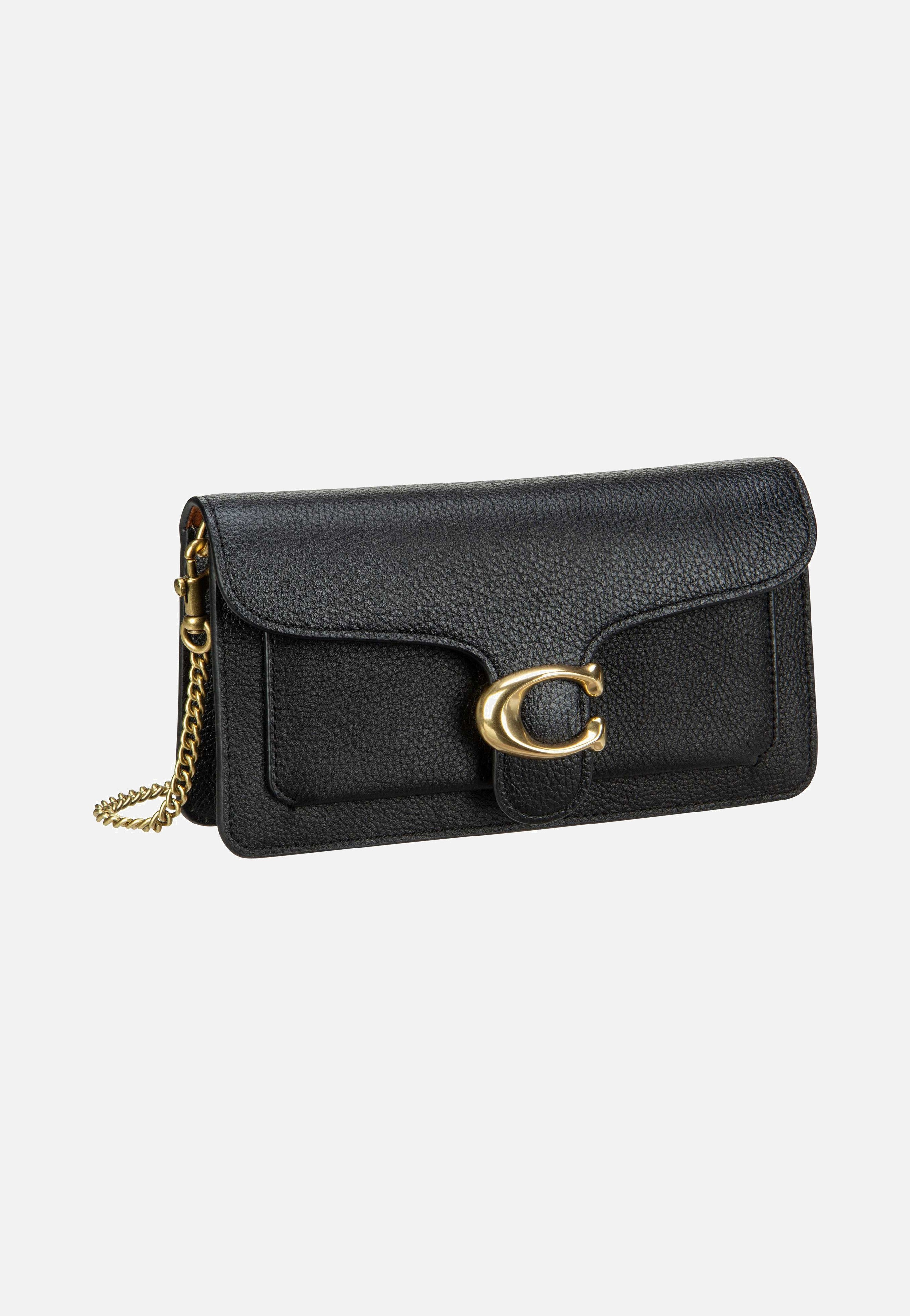 COACH - Tabby Chain Clutch Polished Pebble Black - Shoulder Bag | Women-Image