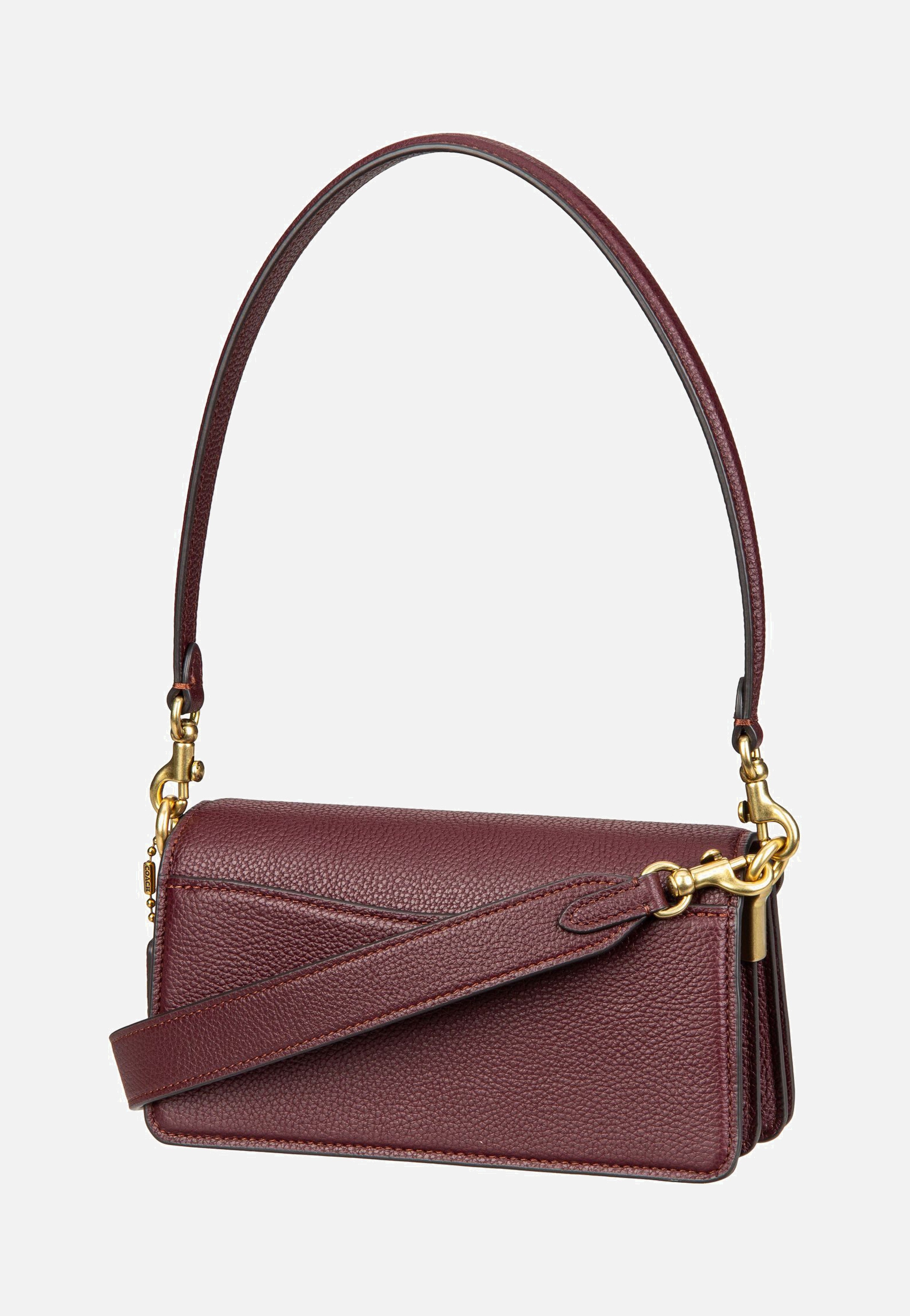 COACH Tabby CY201 Shoulder 20 Pebble Merlot Evening Bag