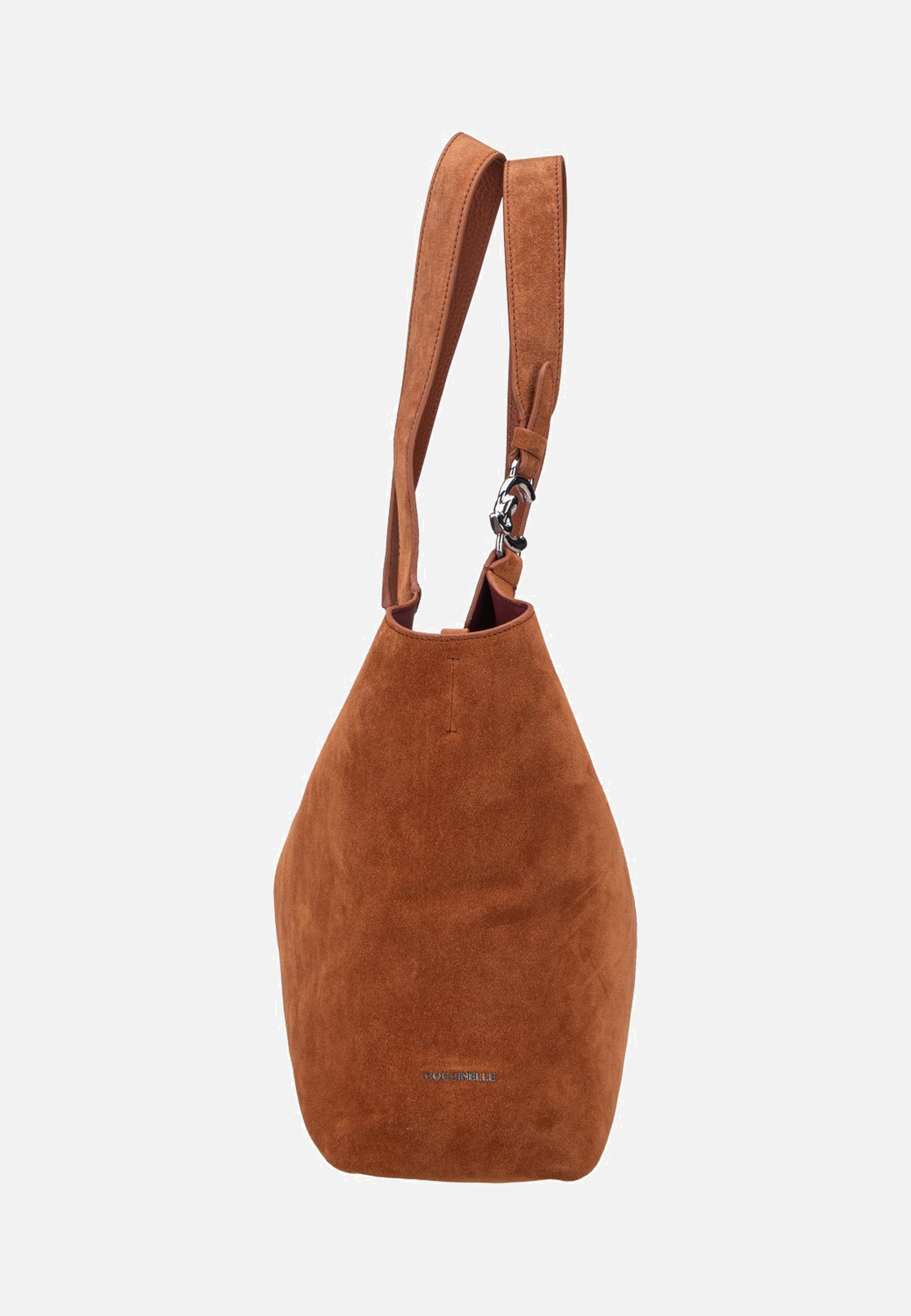 Coccinelle - C-Easy Suede 1102 Cognac/Cognac - Shopping Bag | Women-Image