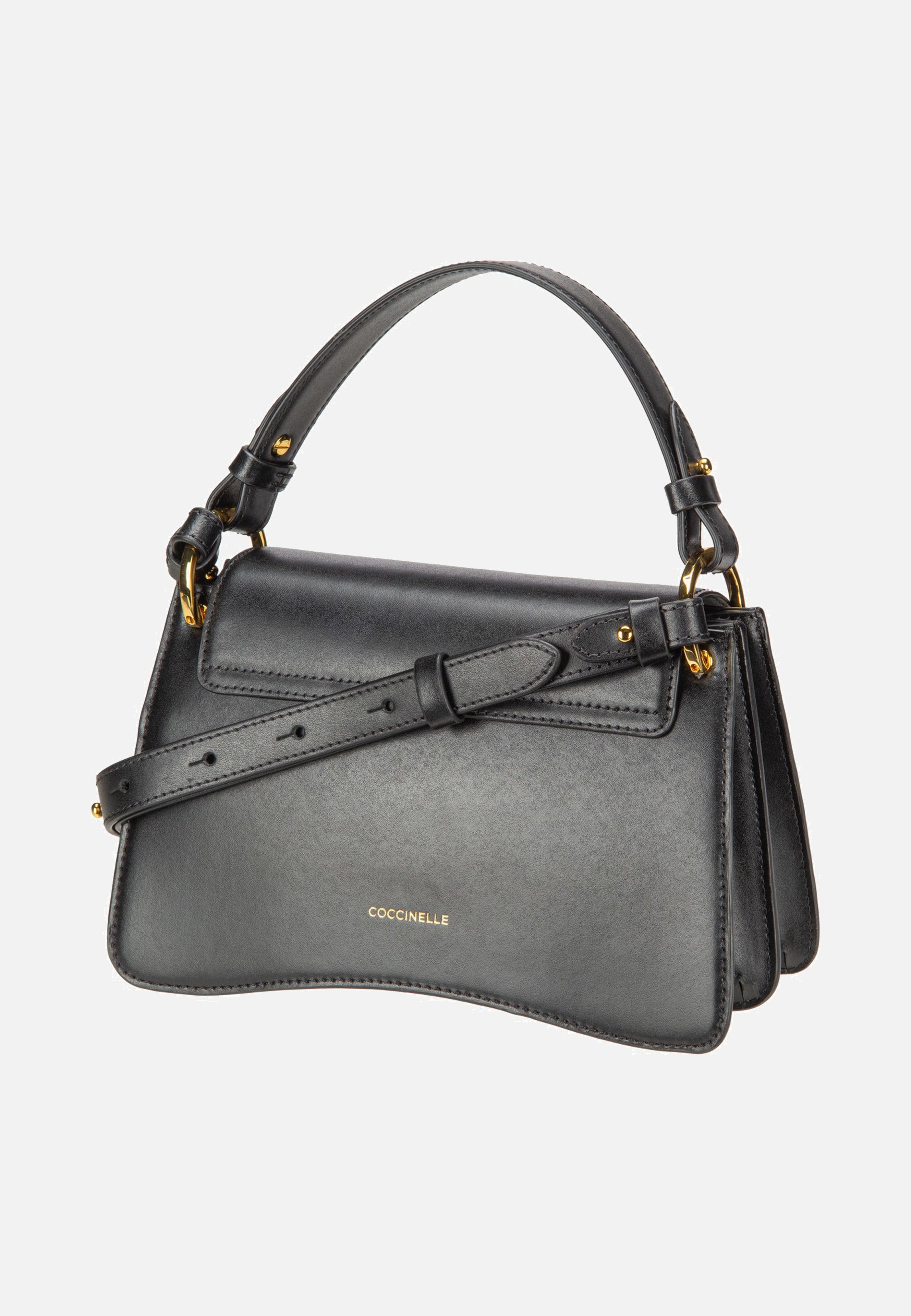 Coccinelle C-Me Calf 1802 Noir Handle Bag