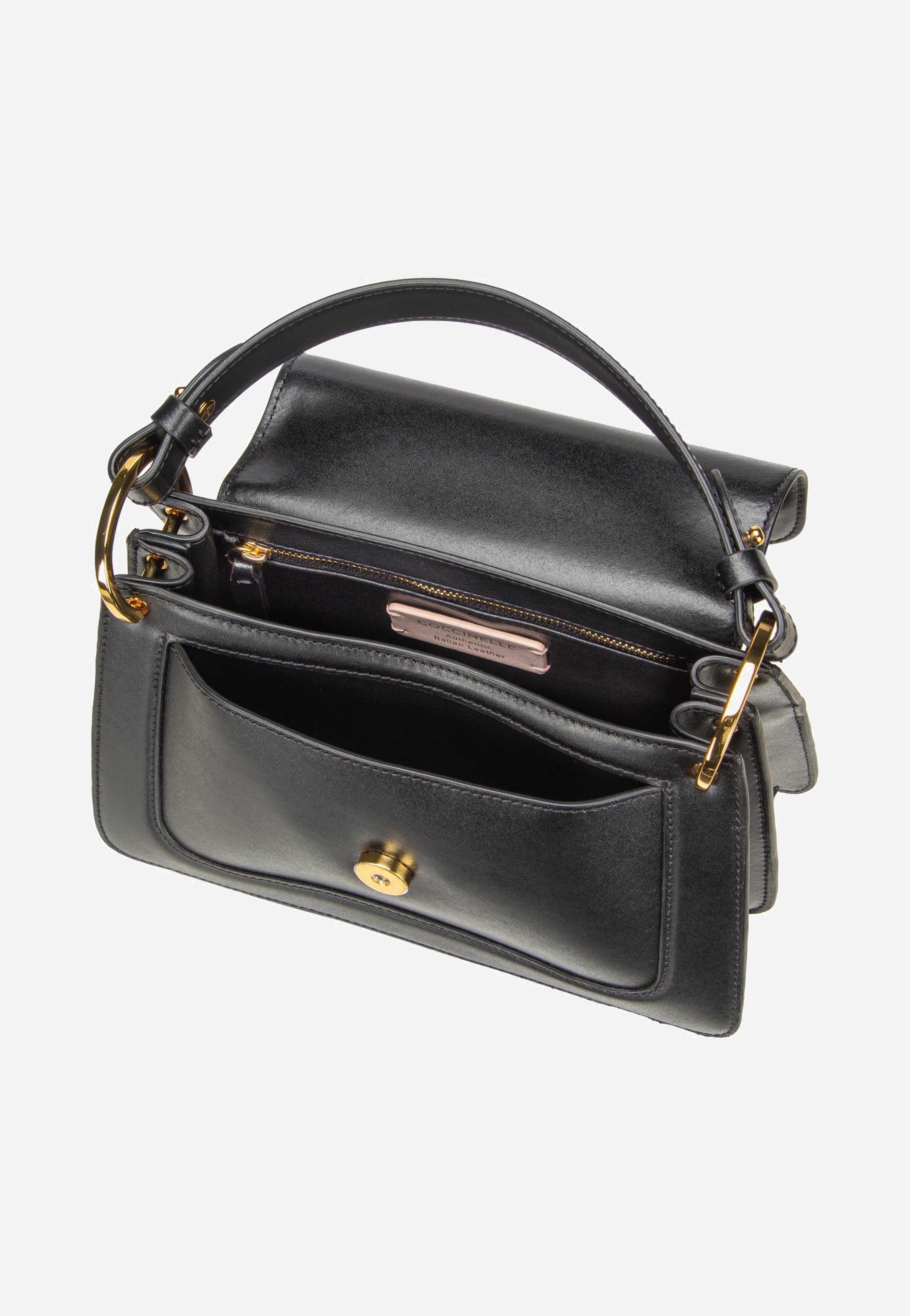 Coccinelle C-Me Calf 1802 Noir Handle Bag