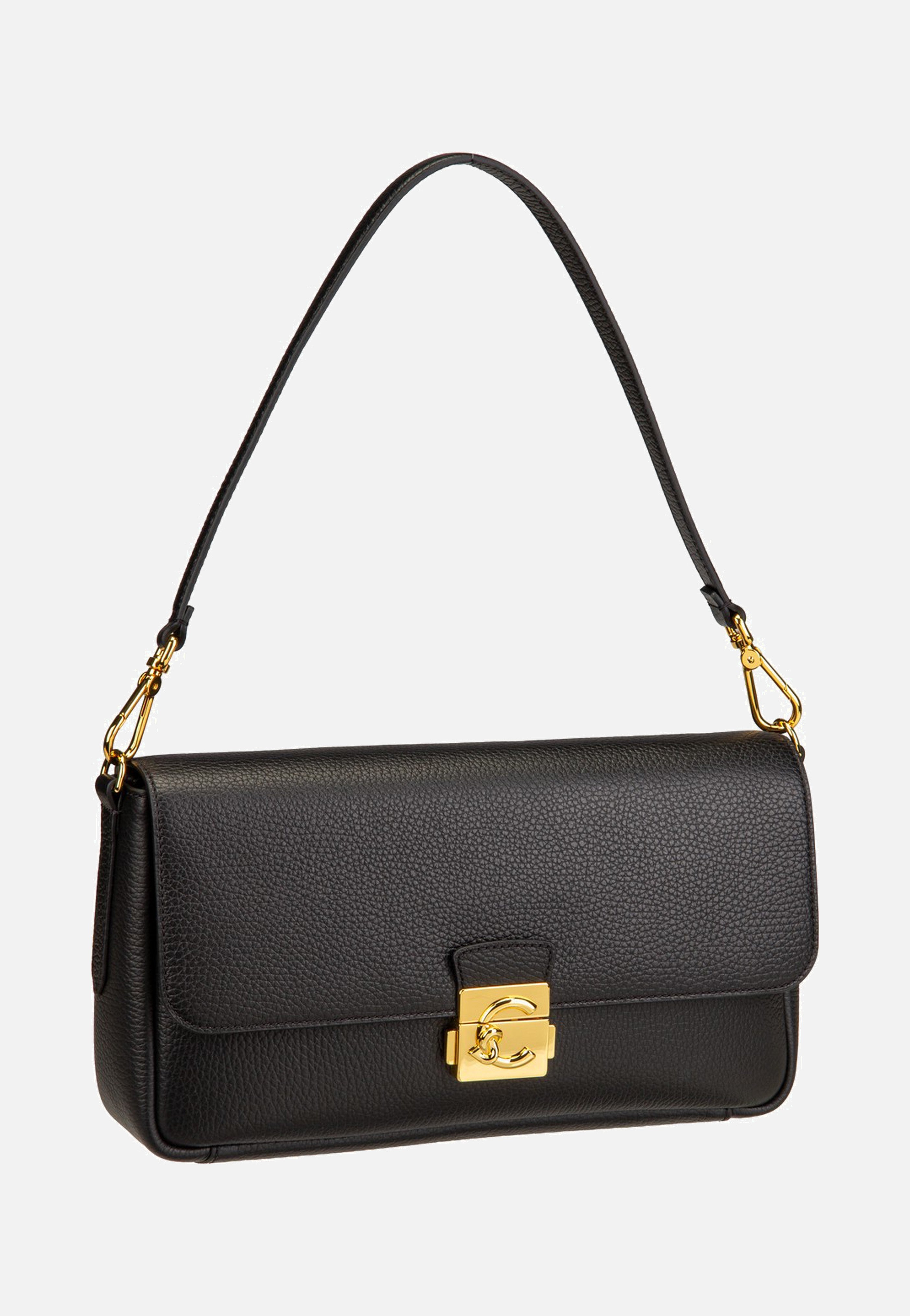Coccinelle C-Me Lock 1201 Noir Shoulder Bag