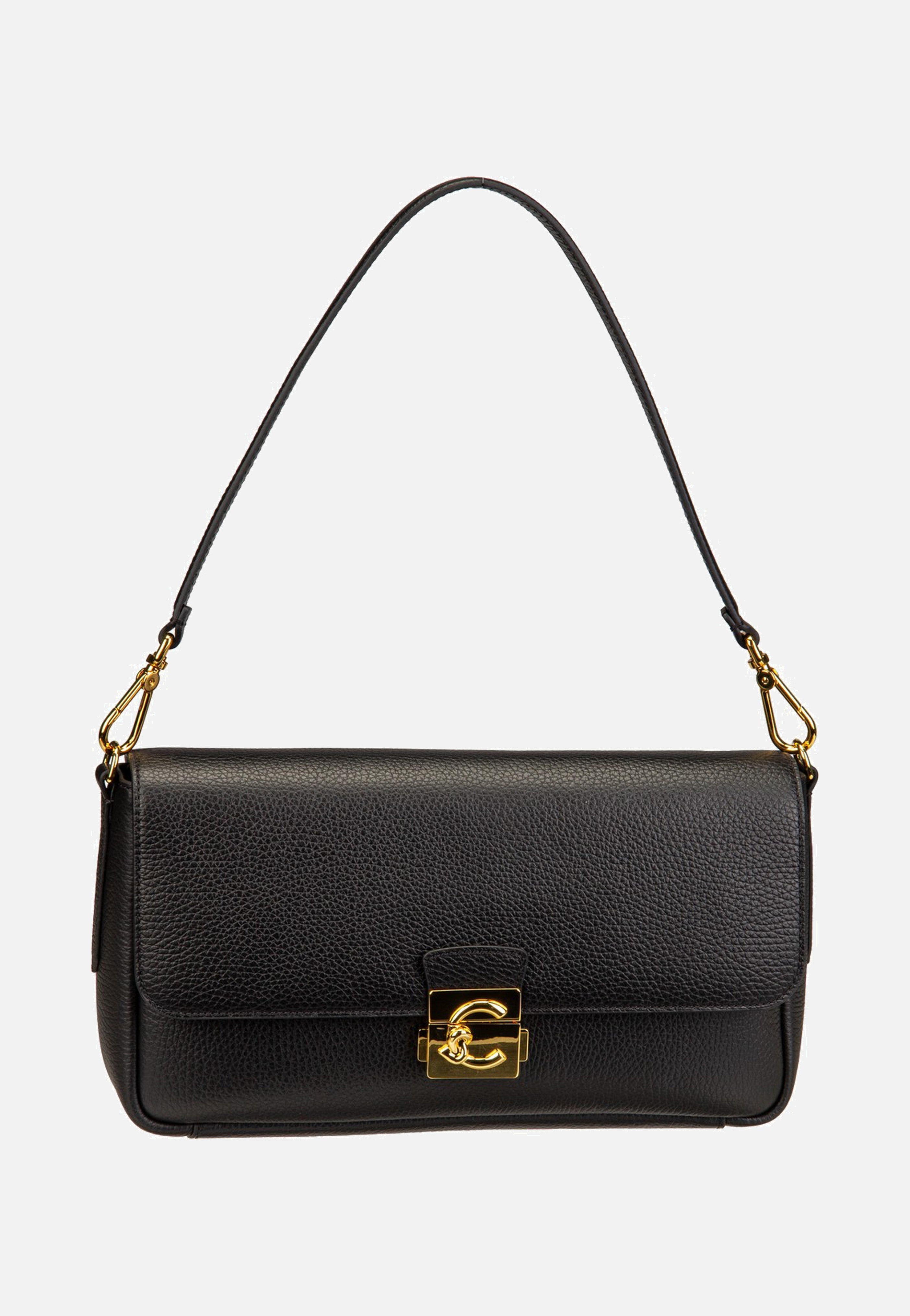 Coccinelle C-Me Lock 1201 Noir Shoulder Bag
