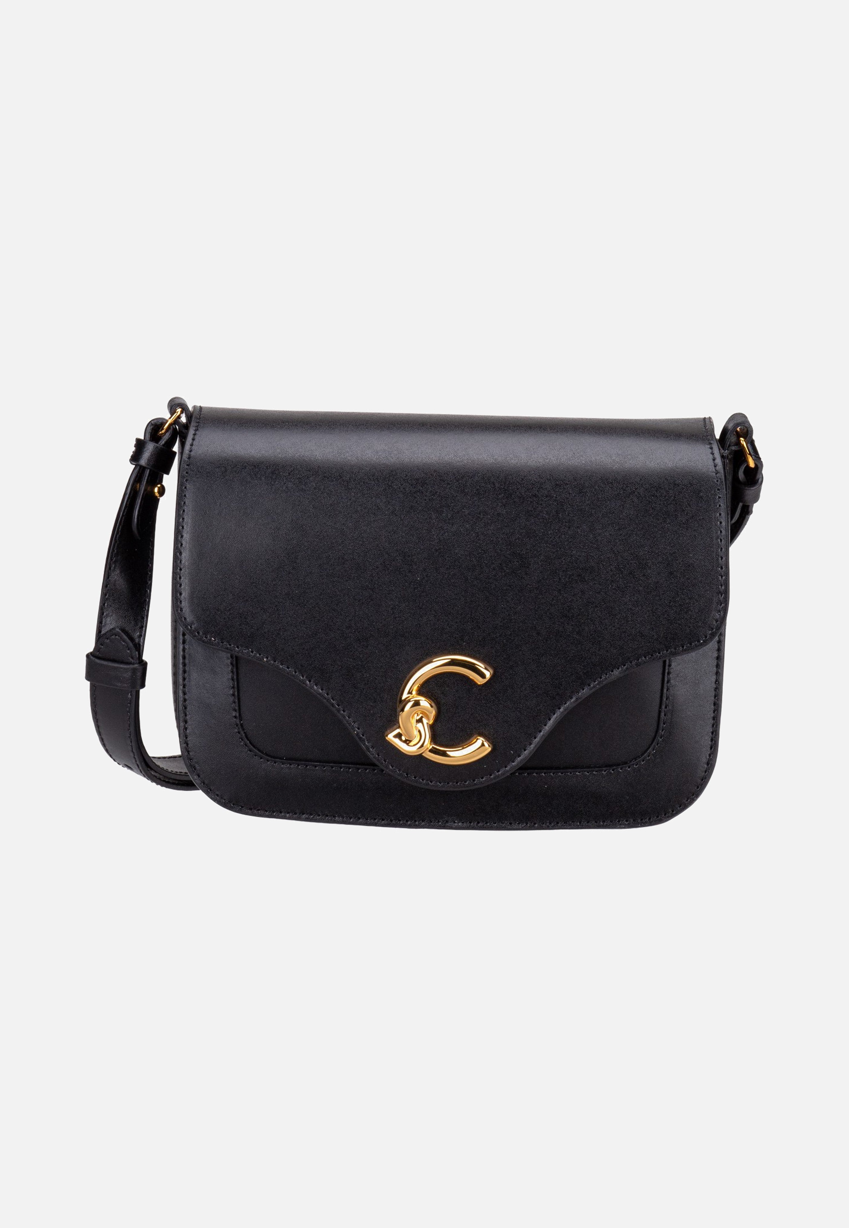 Coccinelle C-Me Calf 1501 Noir Crossbody Bag