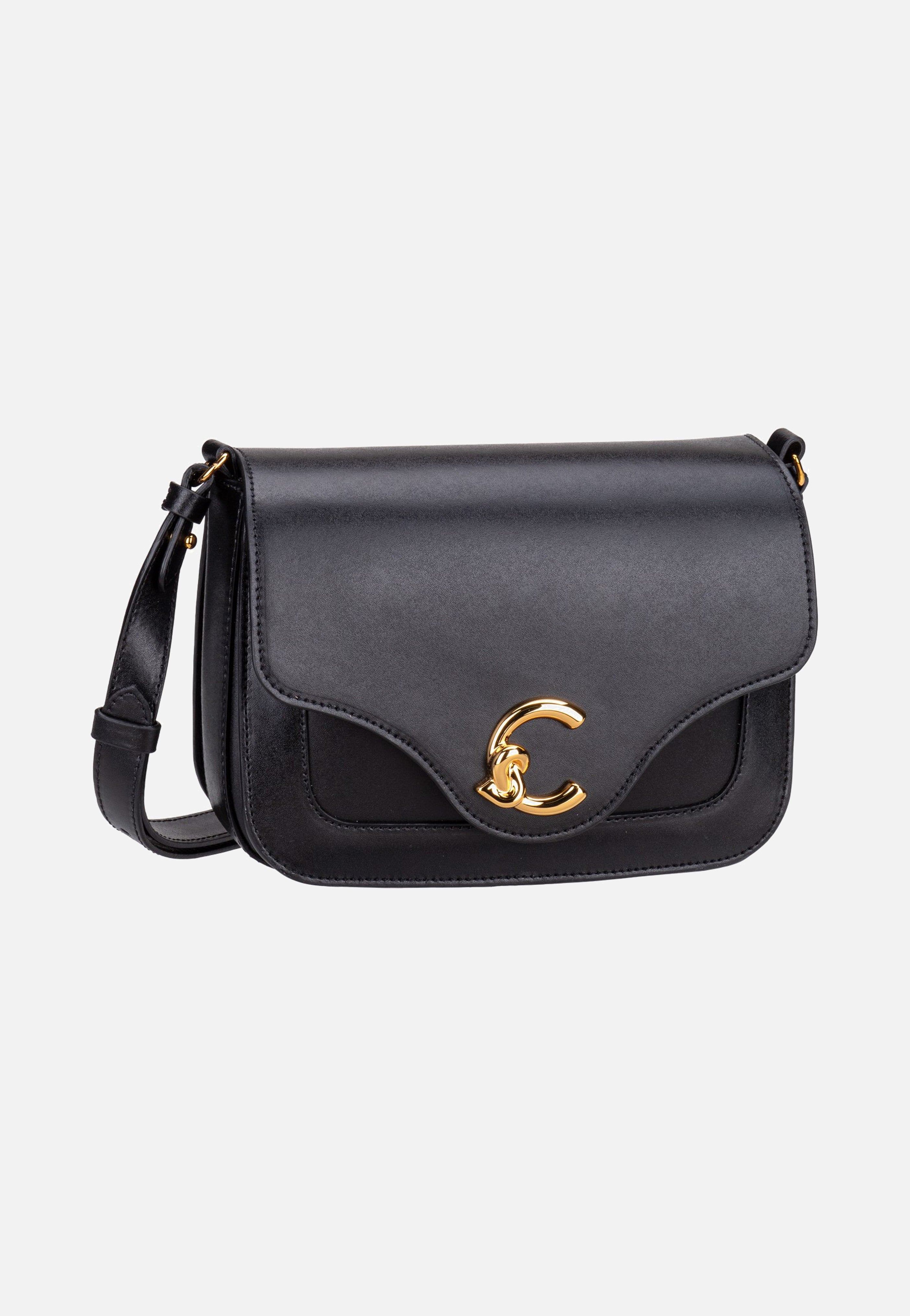 Coccinelle C-Me Calf 1501 Noir Crossbody Bag