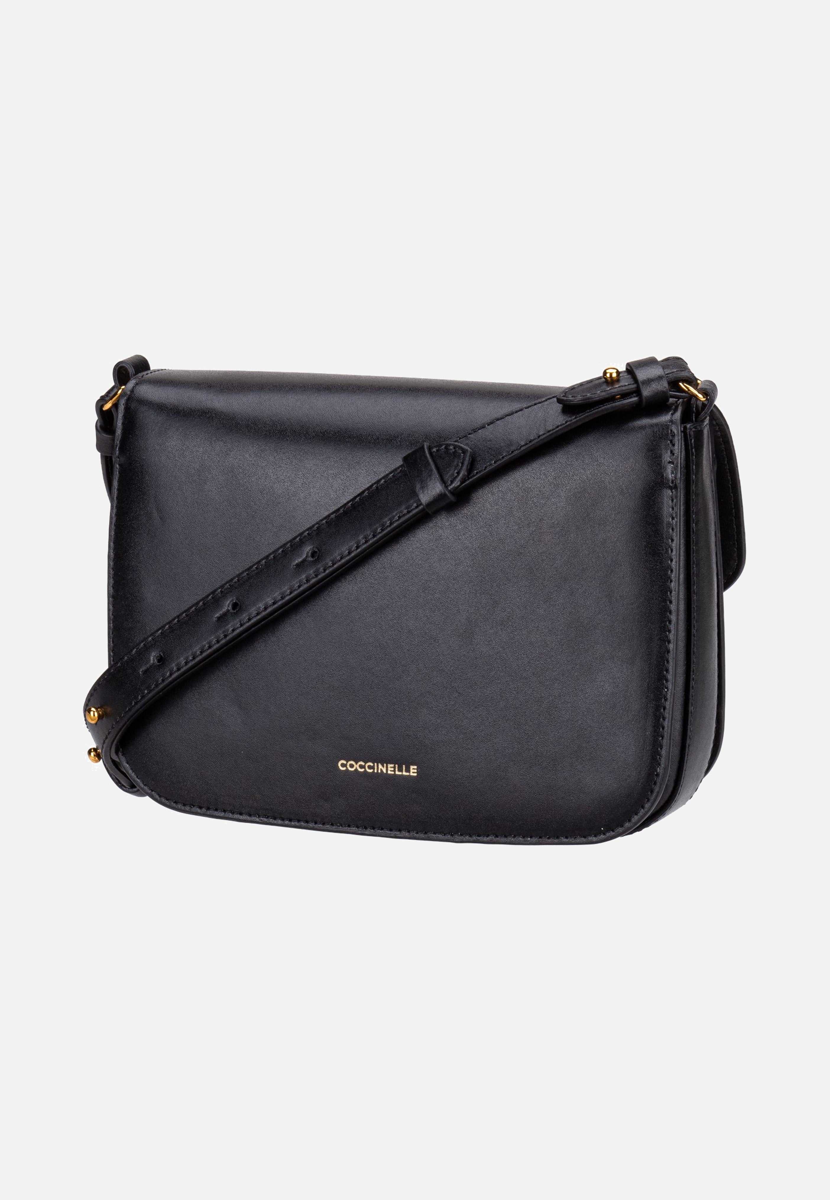 Coccinelle C-Me Calf 1501 Noir Crossbody Bag