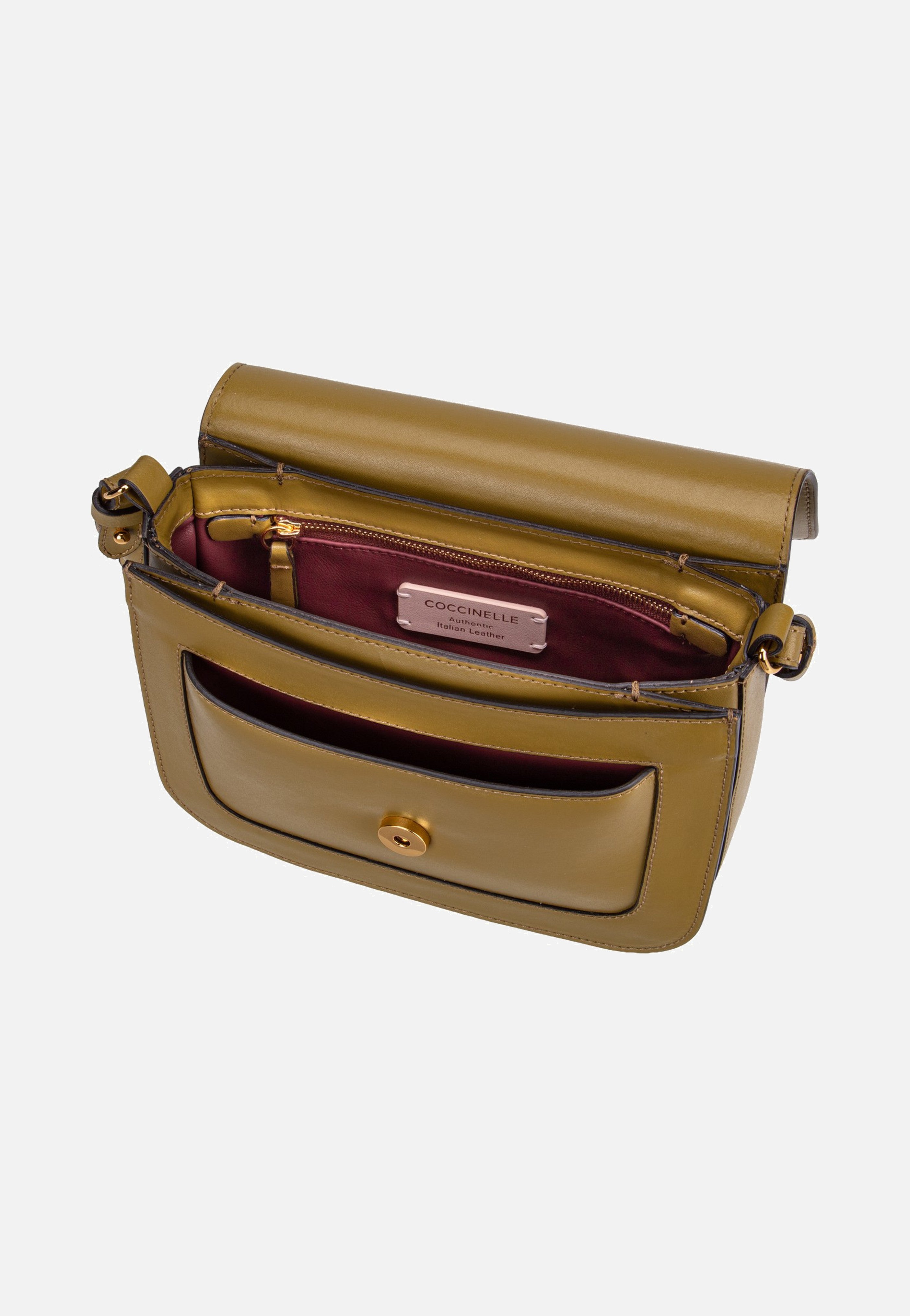 Coccinelle C-Me Calf 1501 Seagrass Crossbody Bag