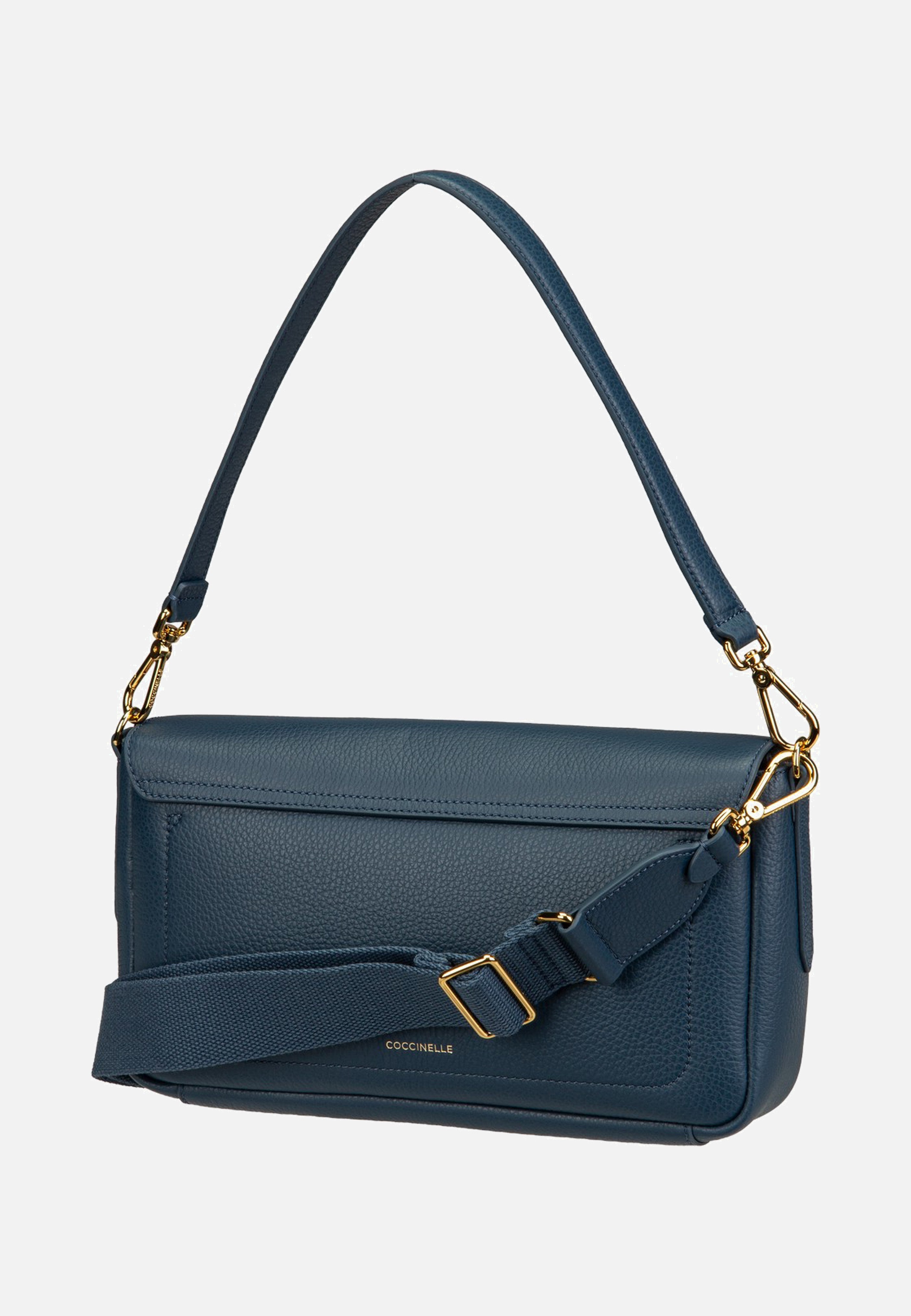 Coccinelle C-Me Lock 1201 Deep Blue Shoulder Bag