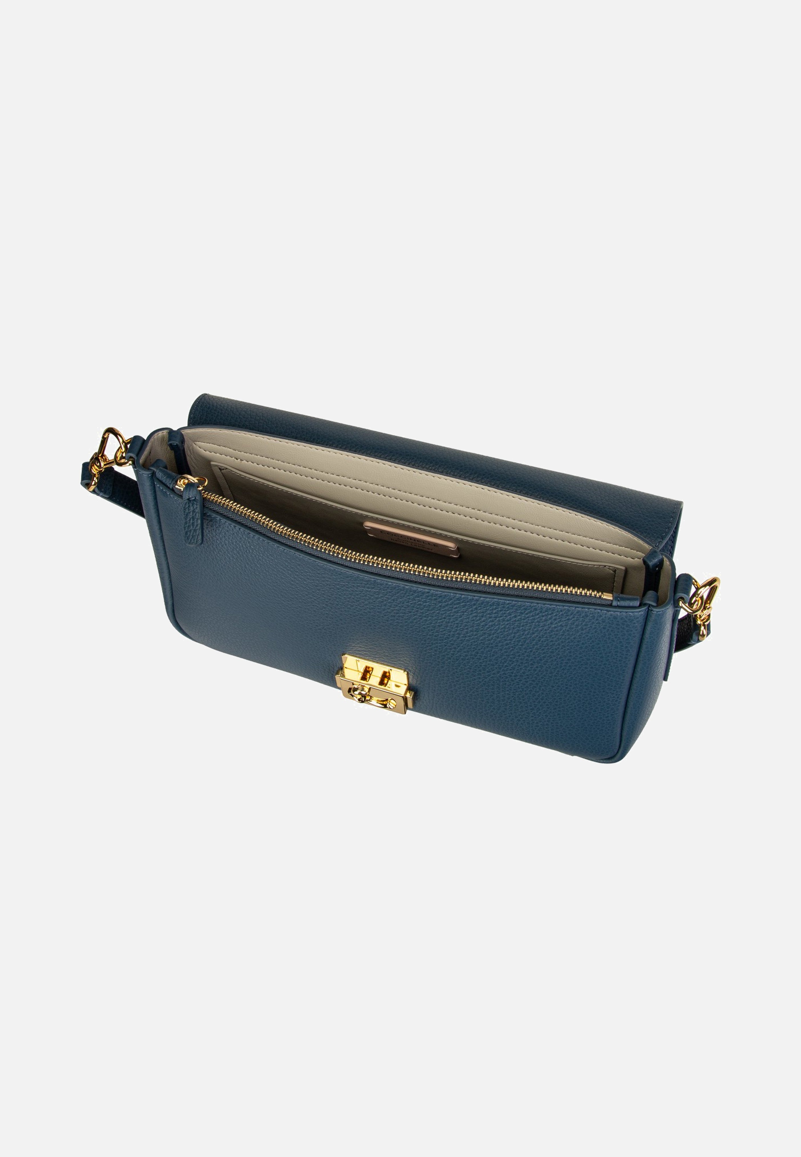 Coccinelle C-Me Lock 1201 Deep Blue Shoulder Bag