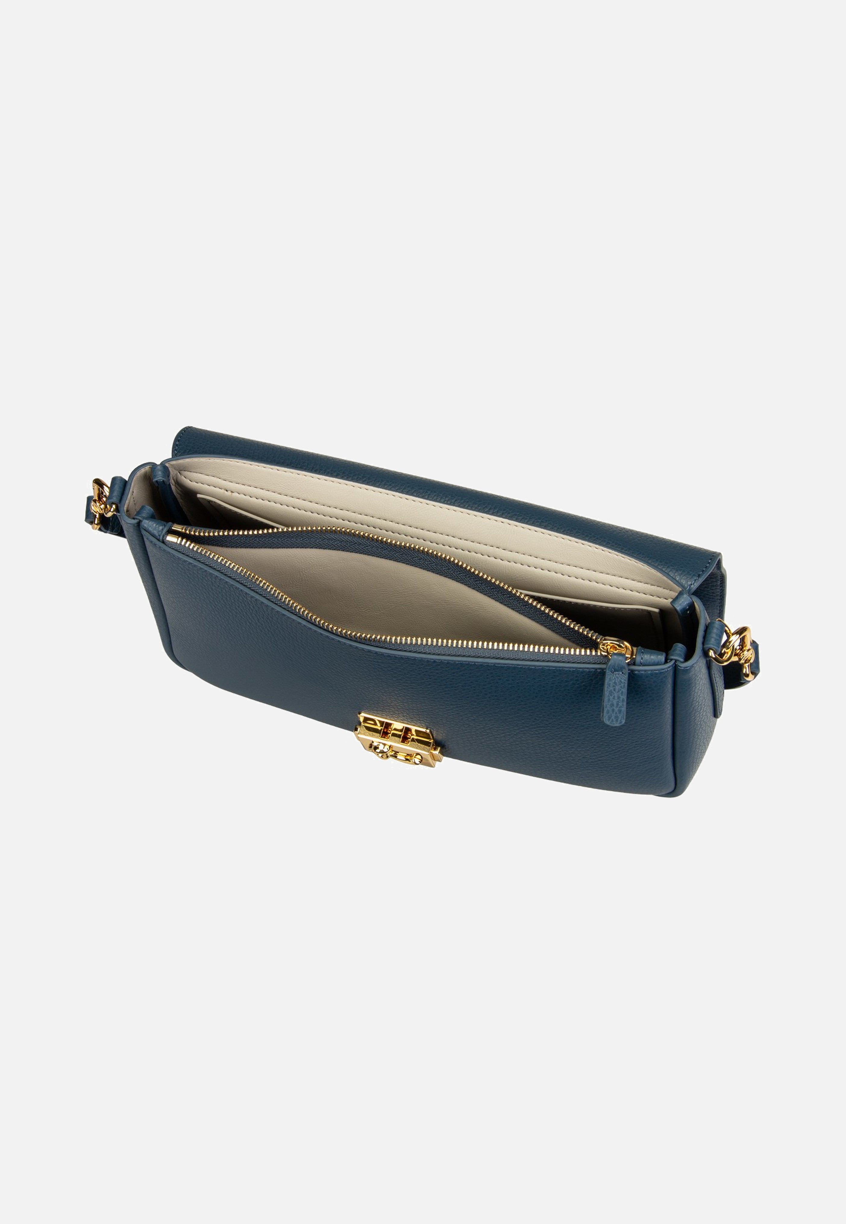 Coccinelle C-Me Lock 1201 Deep Blue Shoulder Bag