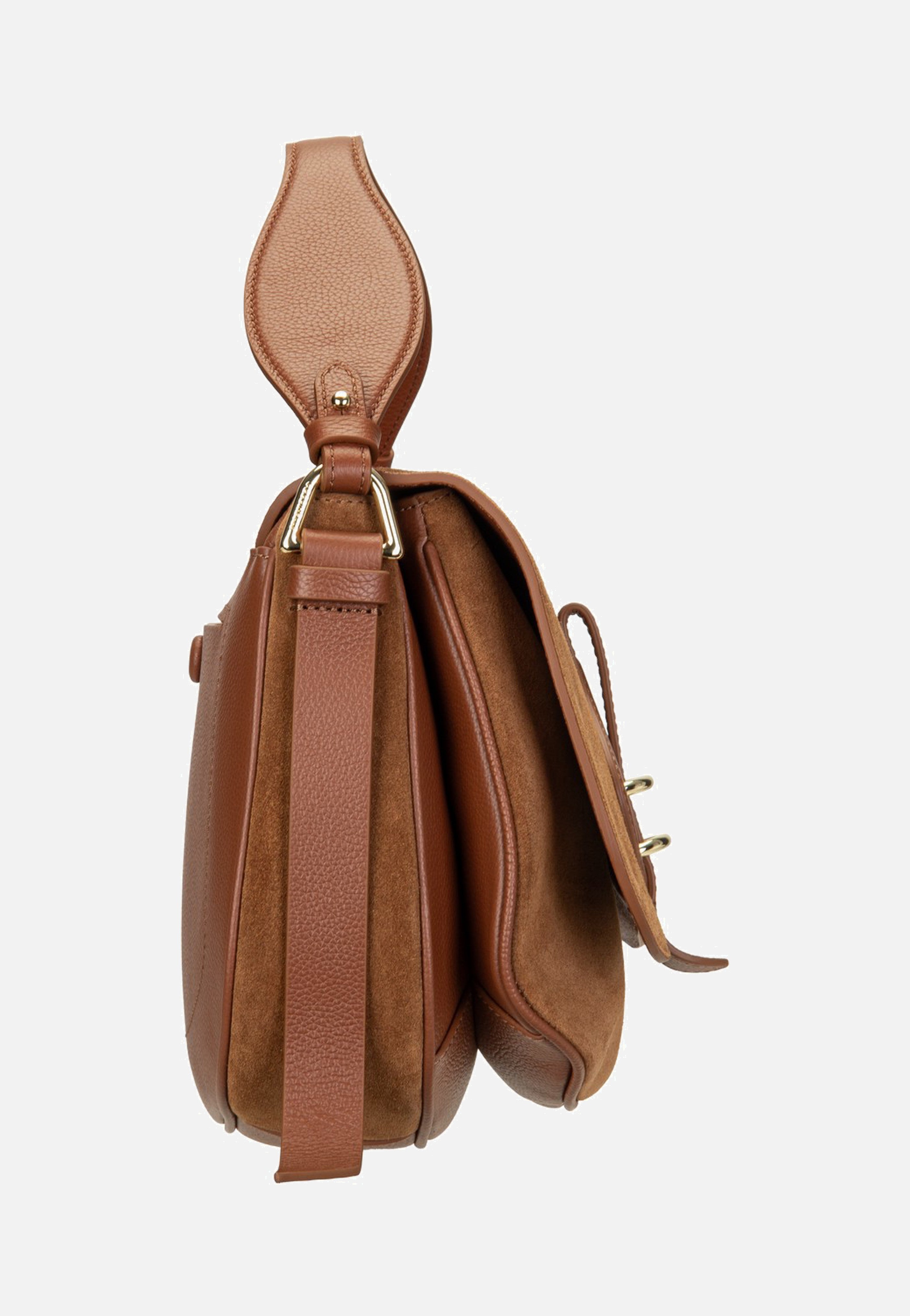 Coccinelle Coccinellemavery Suede Bi 1801 Cognac/Cognac Crossbody Bag