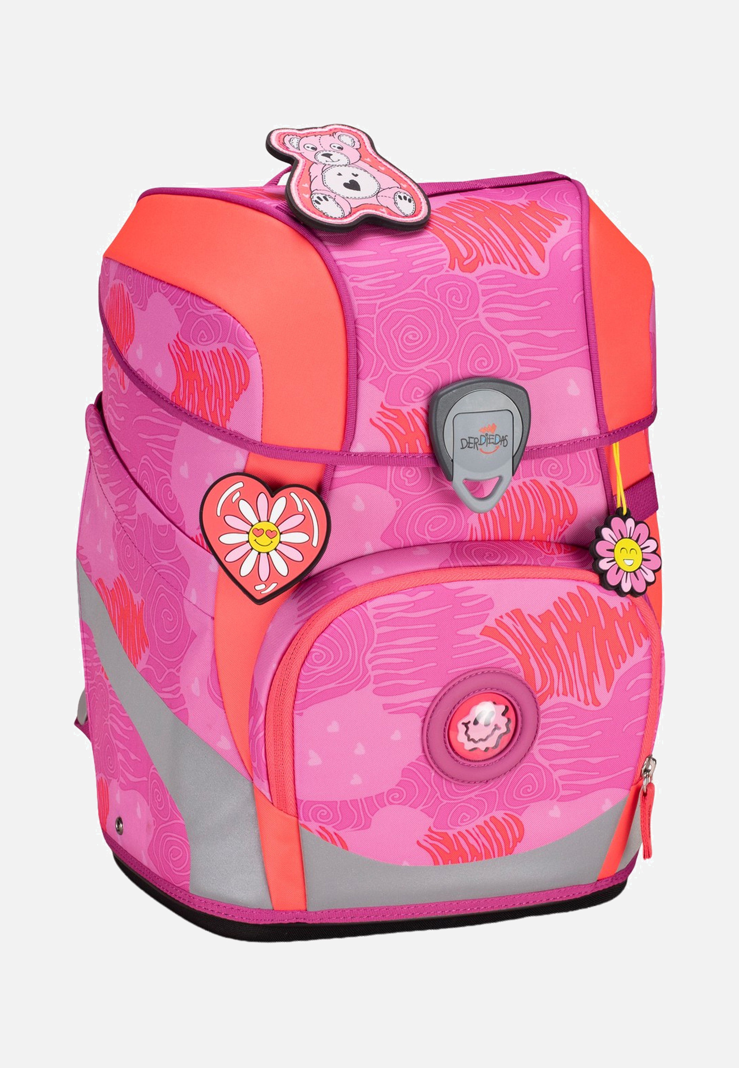 DerDieDas ErgoFlex Tiny Set Roses School Backpack