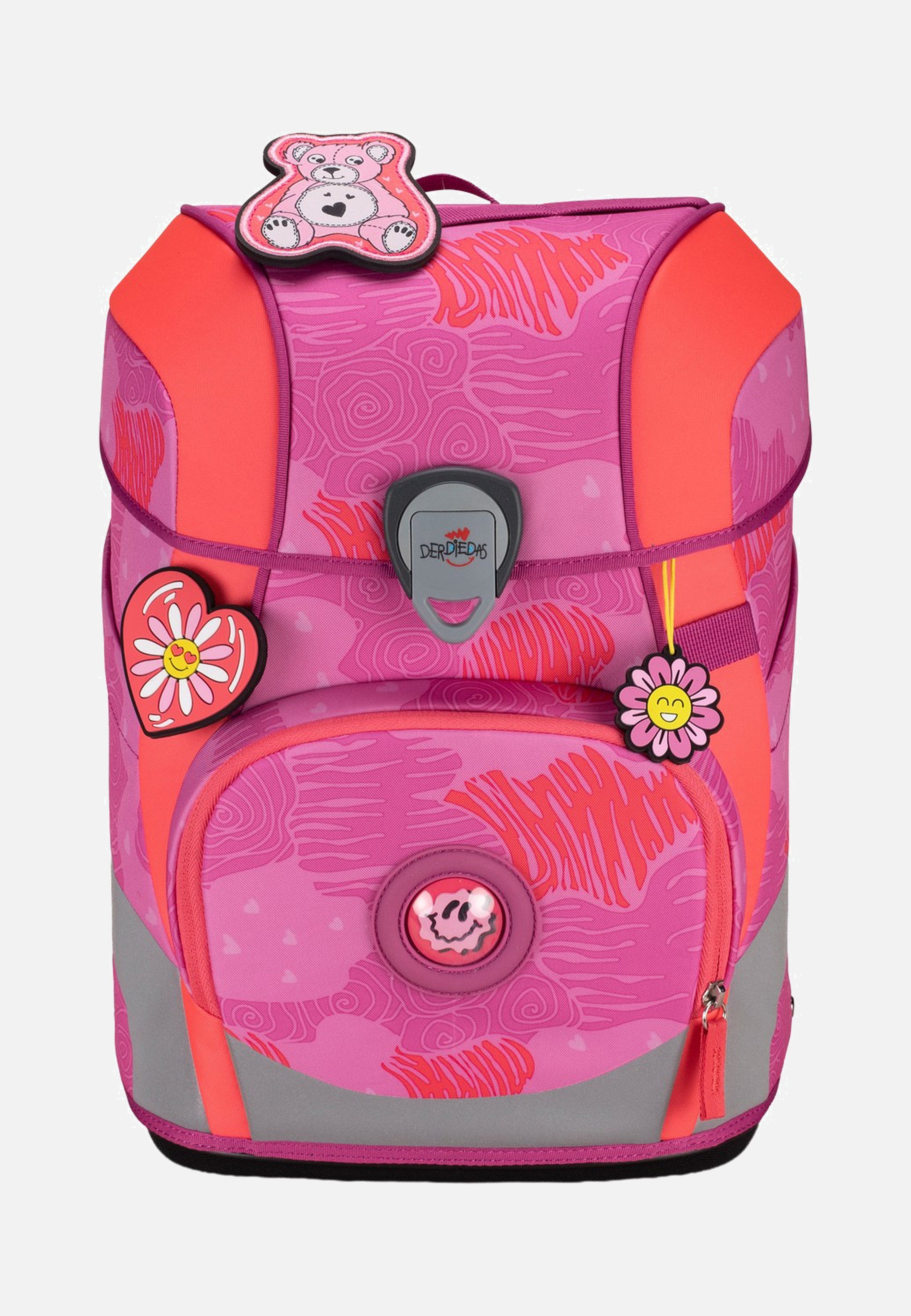 DerDieDas ErgoFlex Tiny Set Roses School Backpack