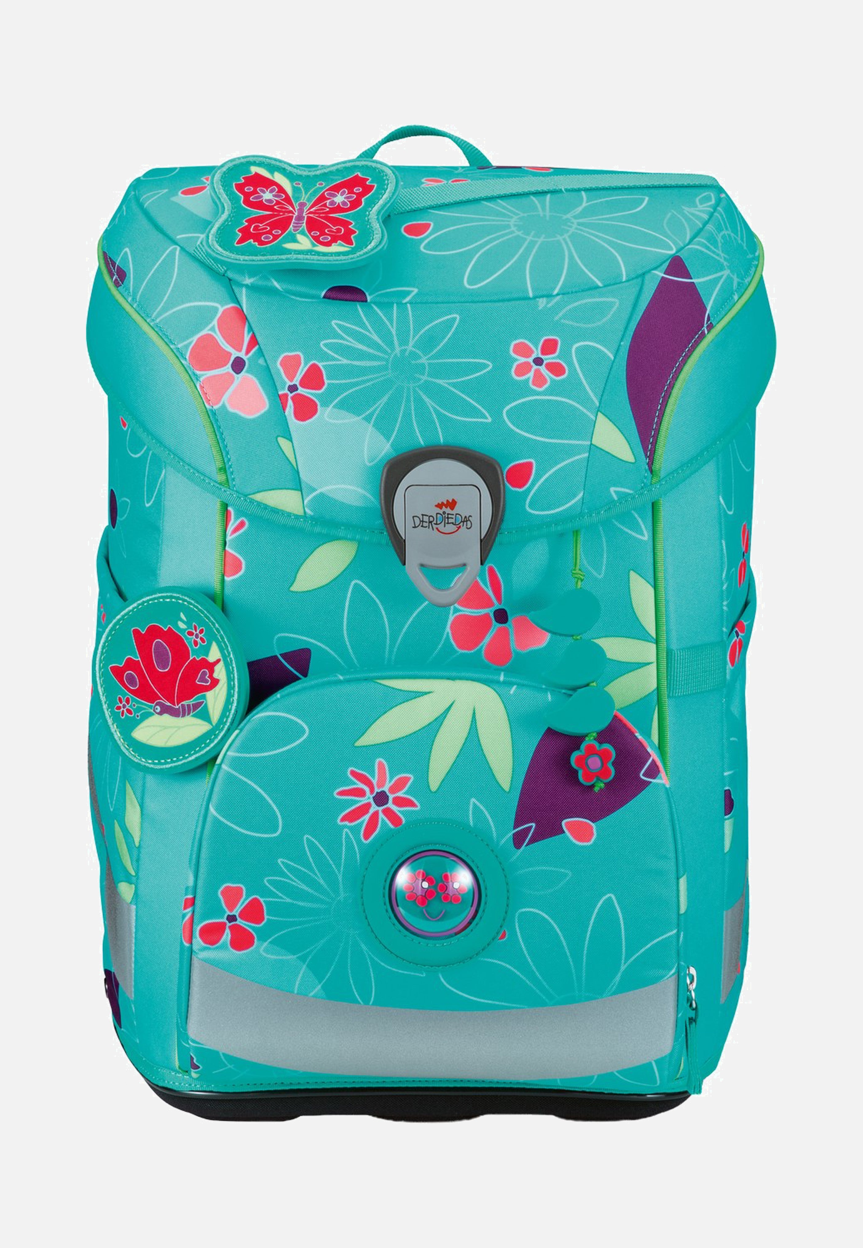 DerDieDas ErgoFlex Easy Set Butterfly Garden School Backpack