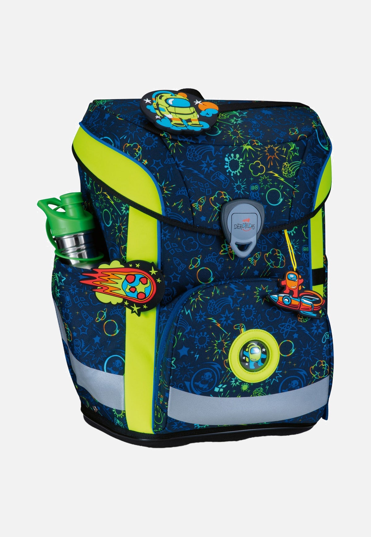 DerDieDas ErgoFlex Easy Set Neon Crazy School Backpack