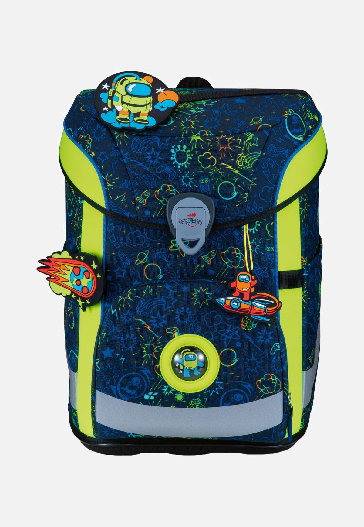 DerDieDas ErgoFlex Easy Set Neon Crazy School Backpack
