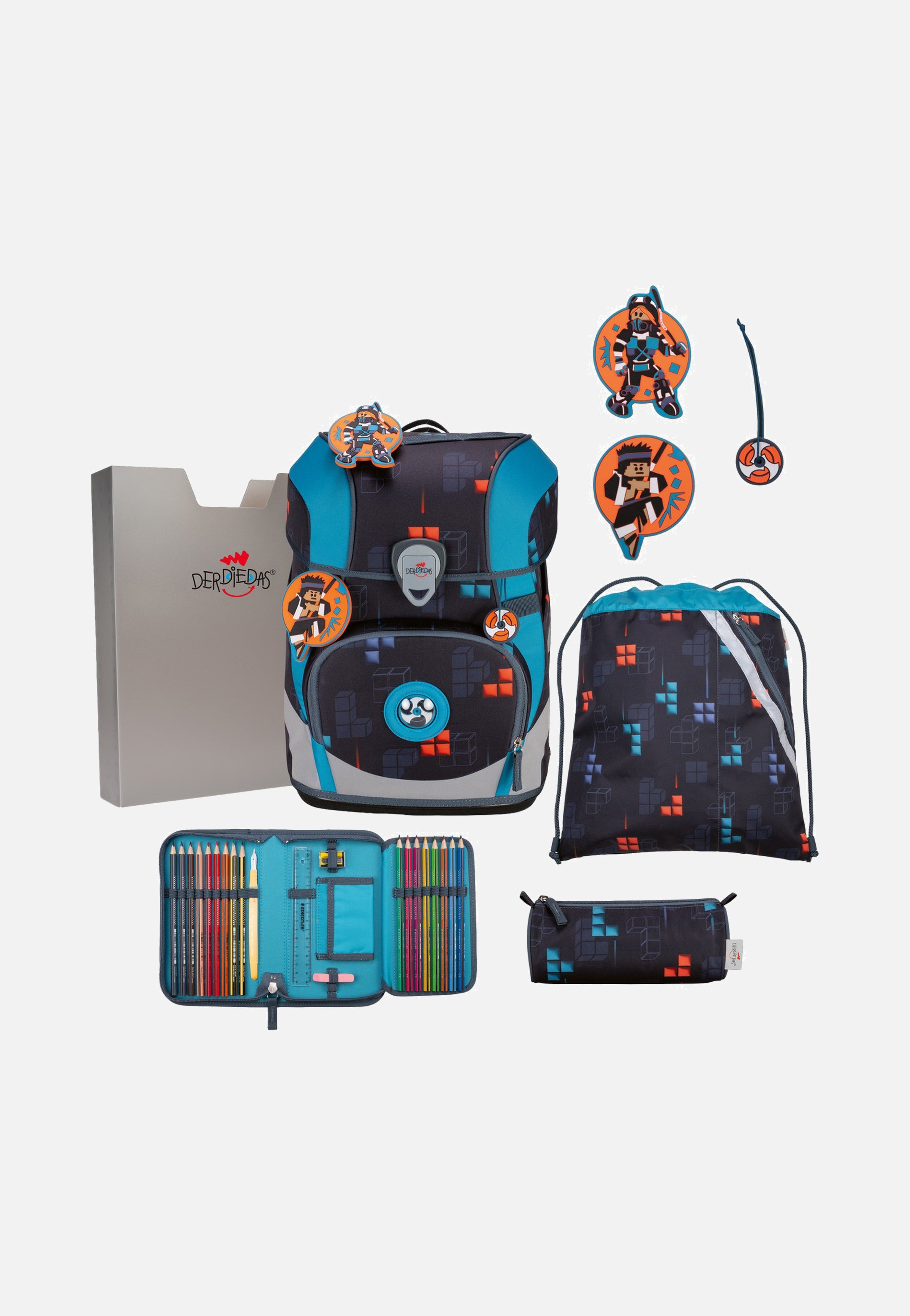 DerDieDas - ErgoFlex Tiny Set Ninja Fighter - School Backpack | Neutral-Image