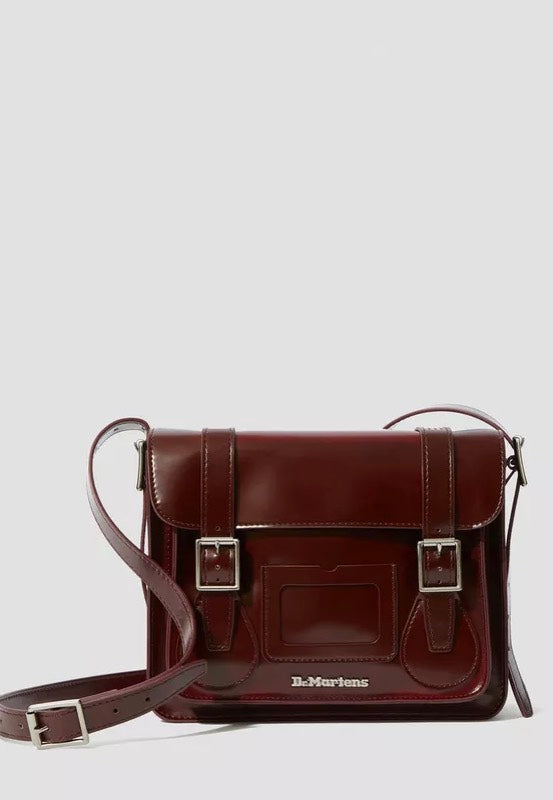 Dr. Martens 11" Satchel Bag Cherry Red Oxford Rub Off Bag