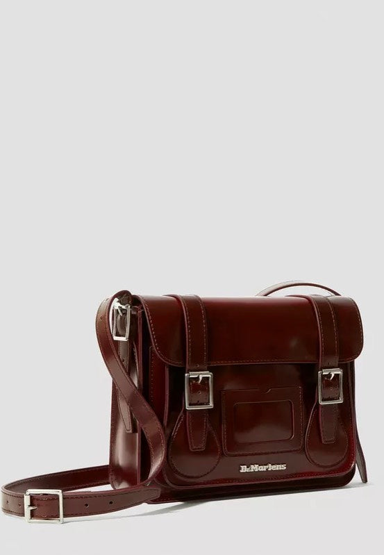 Dr. Martens 11" Satchel Bag Cherry Red Oxford Rub Off Bag