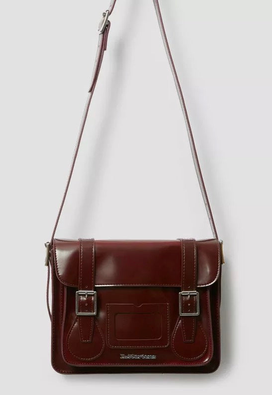 Dr. Martens 11" Satchel Bag Cherry Red Oxford Rub Off Bag