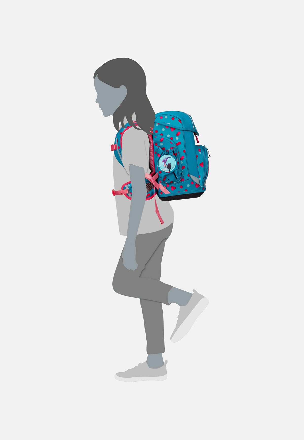 ergobag cubo light Set VerfolgBärjagd Schooltas
