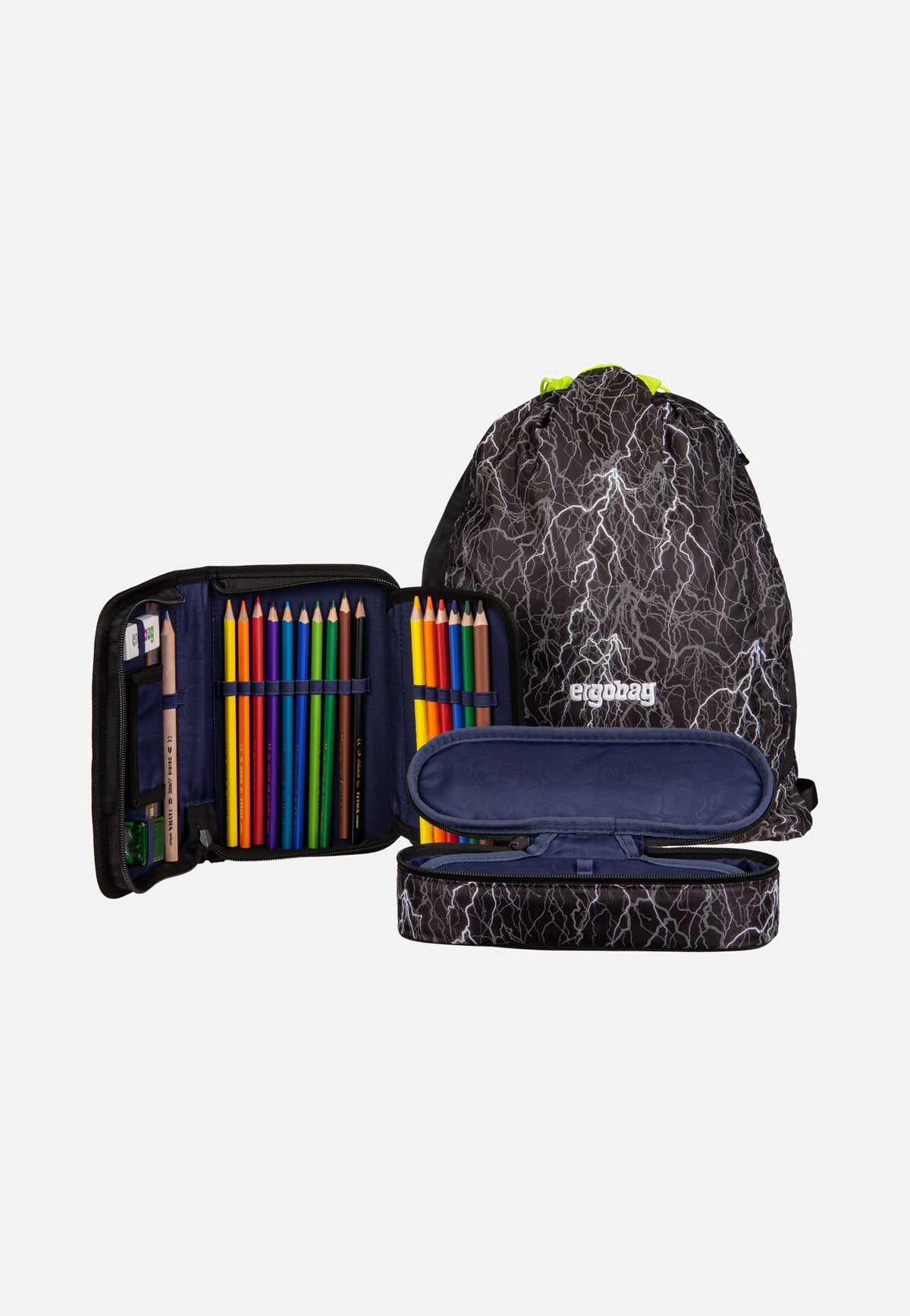 ergobag cubo light Set REFLEX Super ReflektBär School Bag