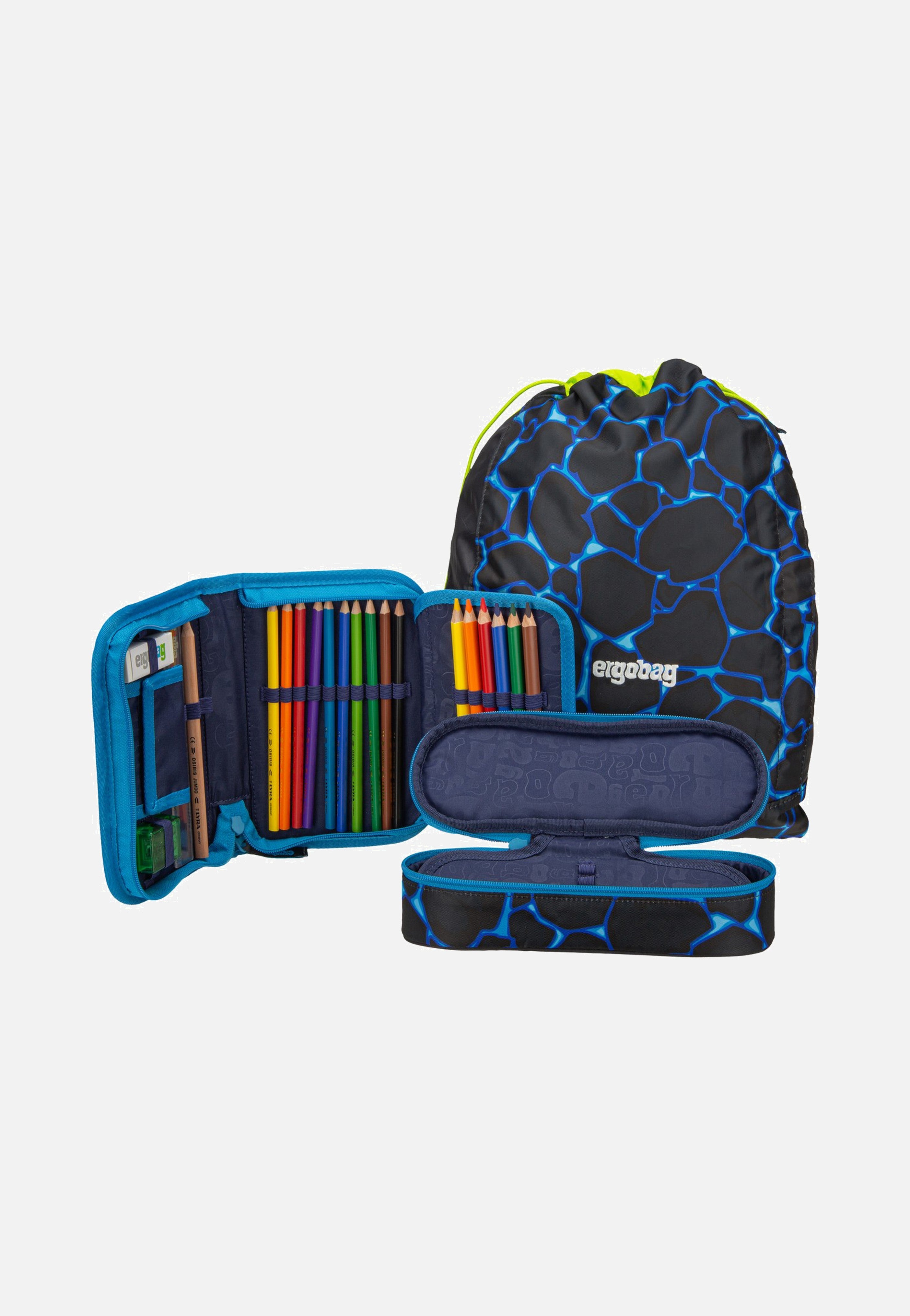 ergobag cubo Set COLOR FLASH Bärassic Garden School Bag