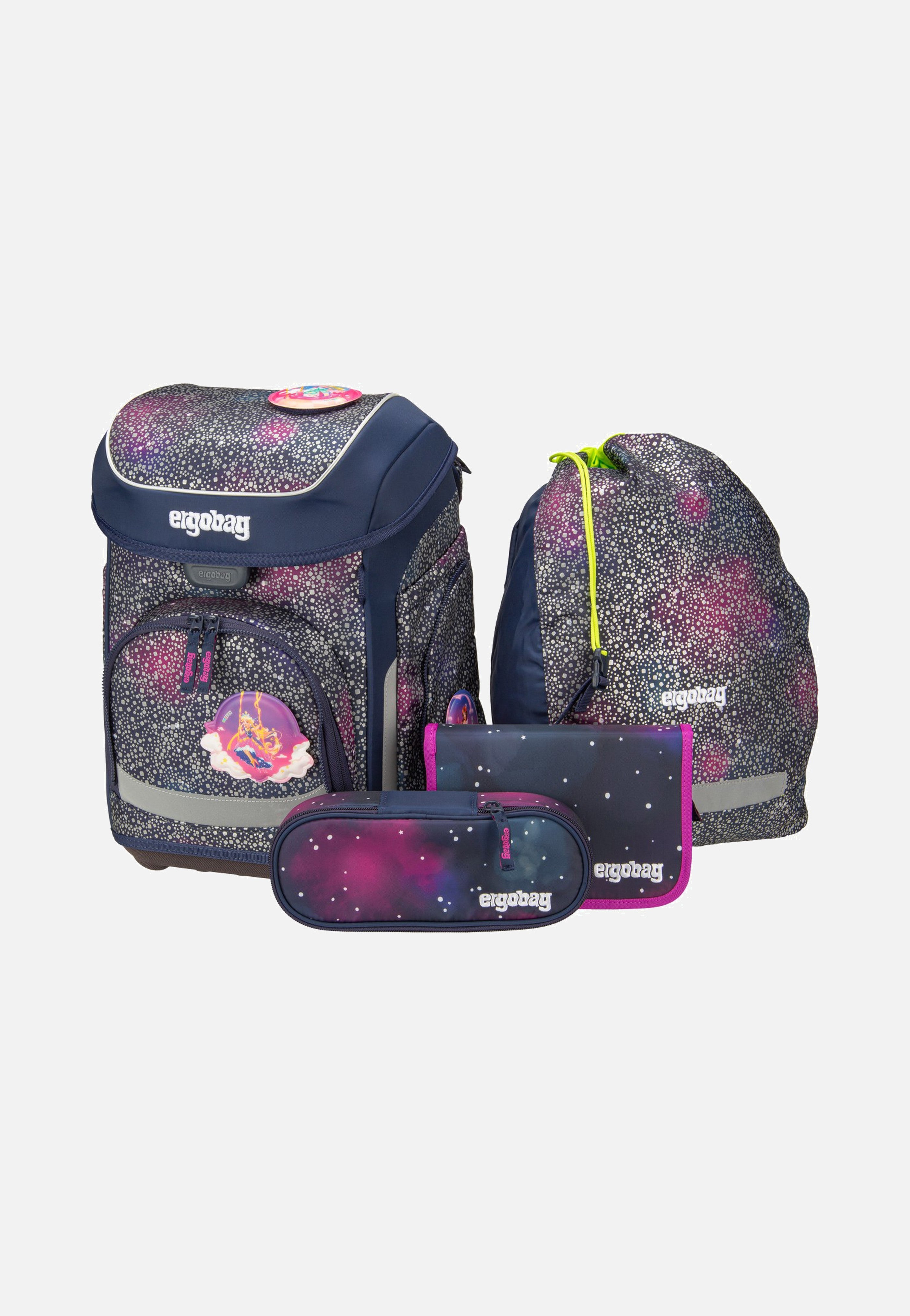 ergobag cubo Set SUPER REFLEX Bärlaxy School Bag