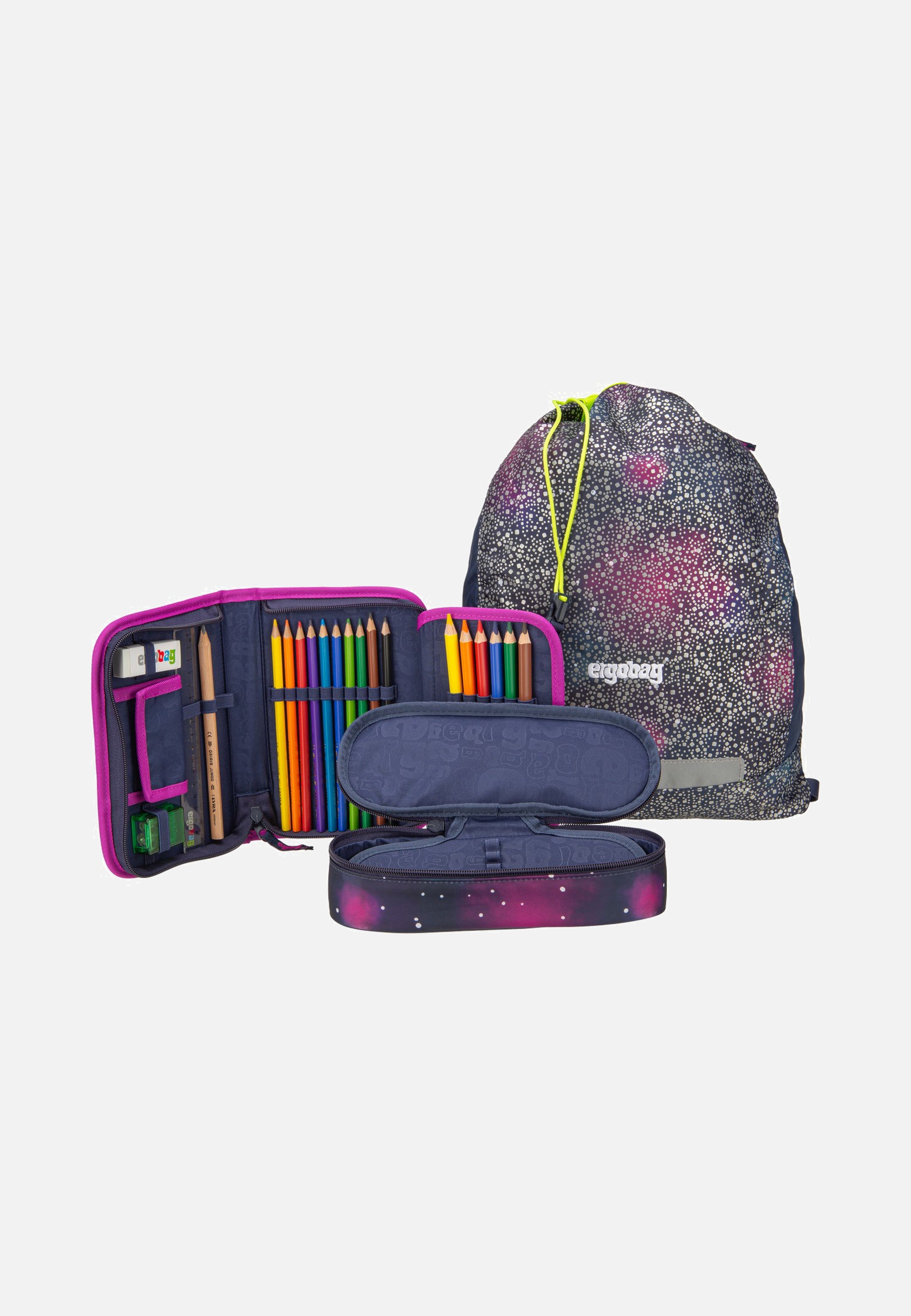 ergobag cubo Set SUPER REFLEX Bärlaxy School Bag