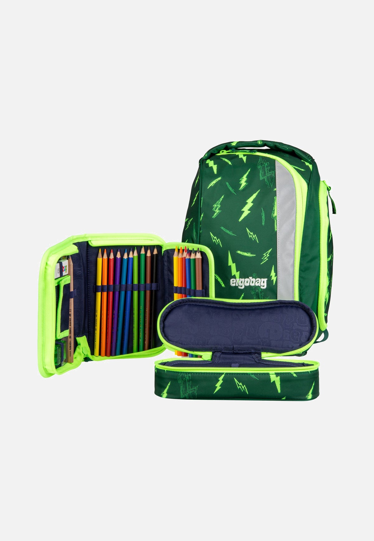 ergobag maxi Set COLOR FLASH Bärtastisch Schooltas