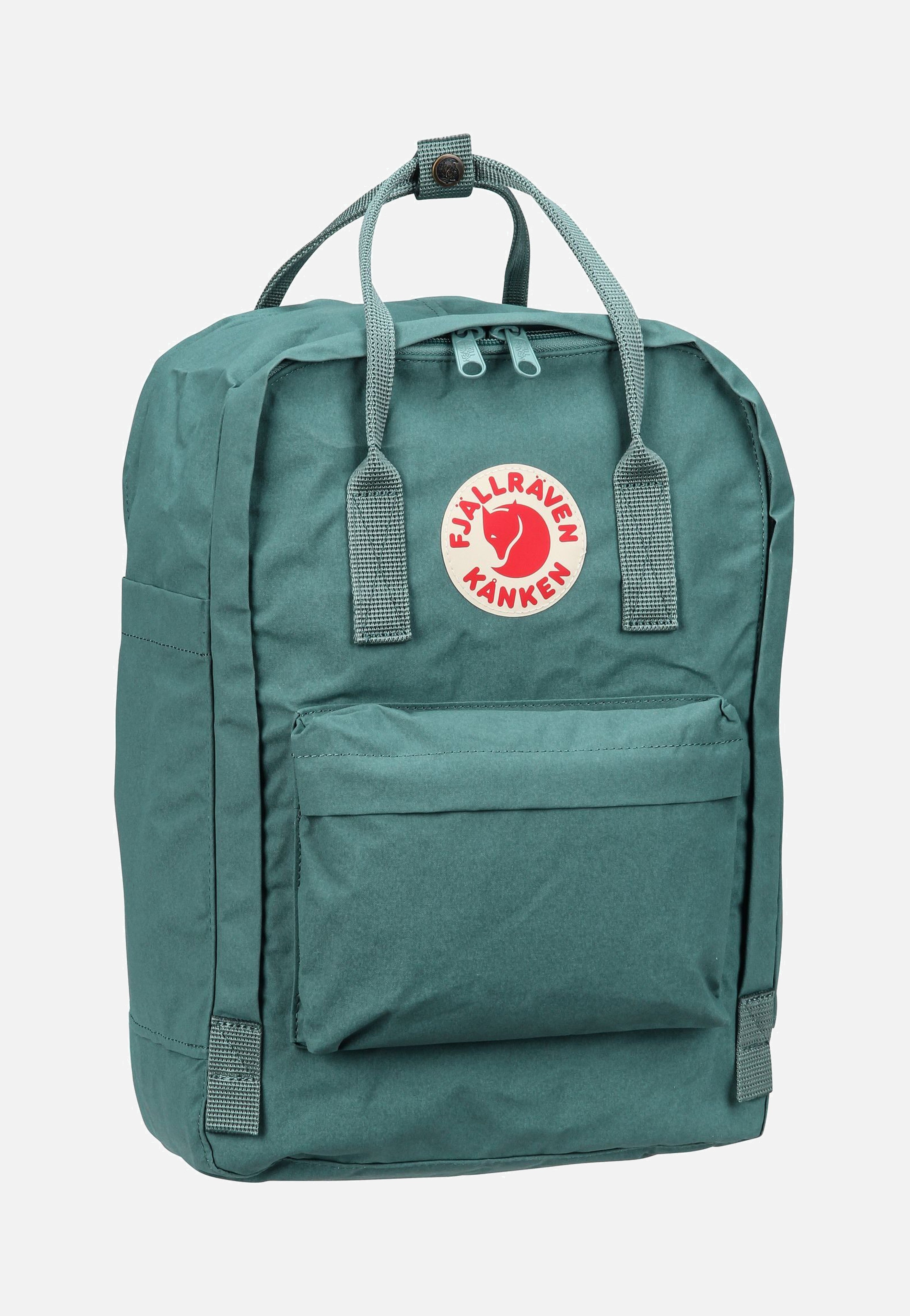 fjllrven kanken laptop 15 forest green Backpack - Padded Laptop Sleeve, Durable Vinylon Fabric Laptop version of Knken backpack Knken Laptop 15 is made from hardwearing Vinylon F fabric and has a separate Kanken Laptop 15'' Frost Green