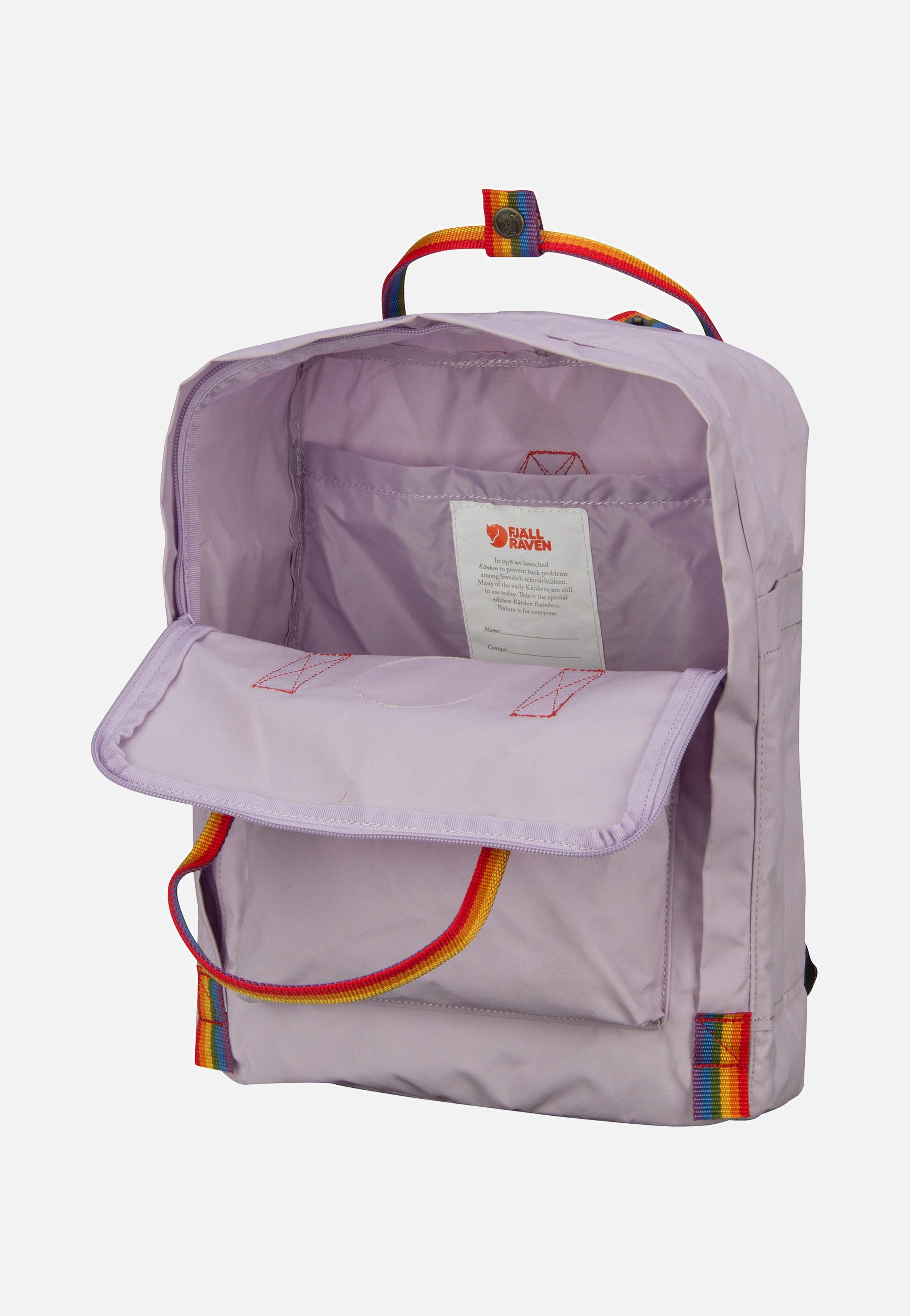 Fjällräven - Kanken Rainbow Pastel Lavender/Rainbow Pattern - Backpack | Neutral-Image